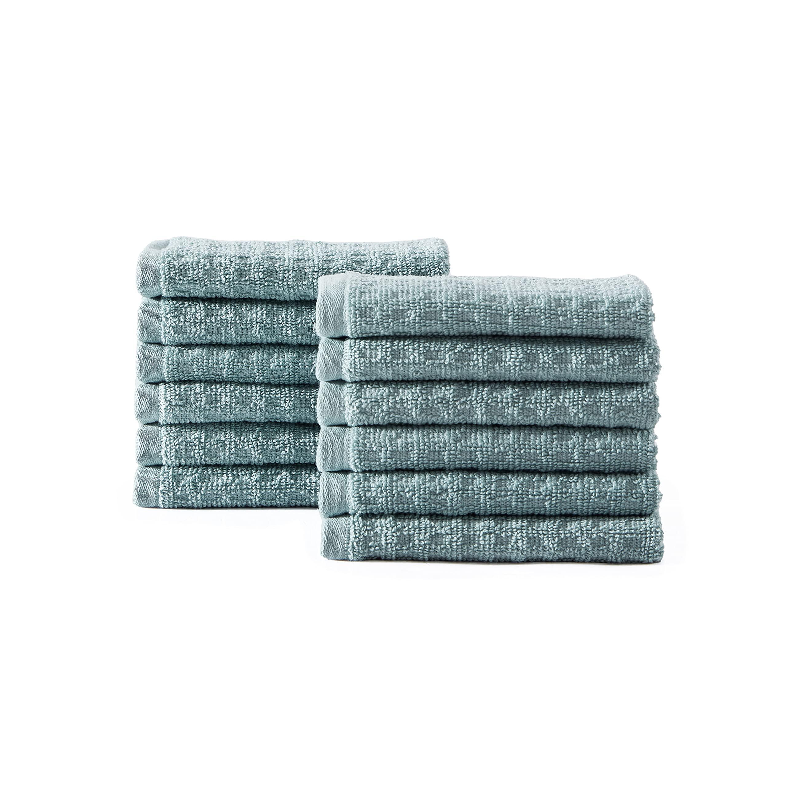 Tommy Bahama- Washcloth Set, Highly Absorbent Cotton Bathroom Decor, Low Linting & Fade Resistant, Oeko-Tex Certified (Northern Pacific Turquoise, 12 Piece) - Image 6