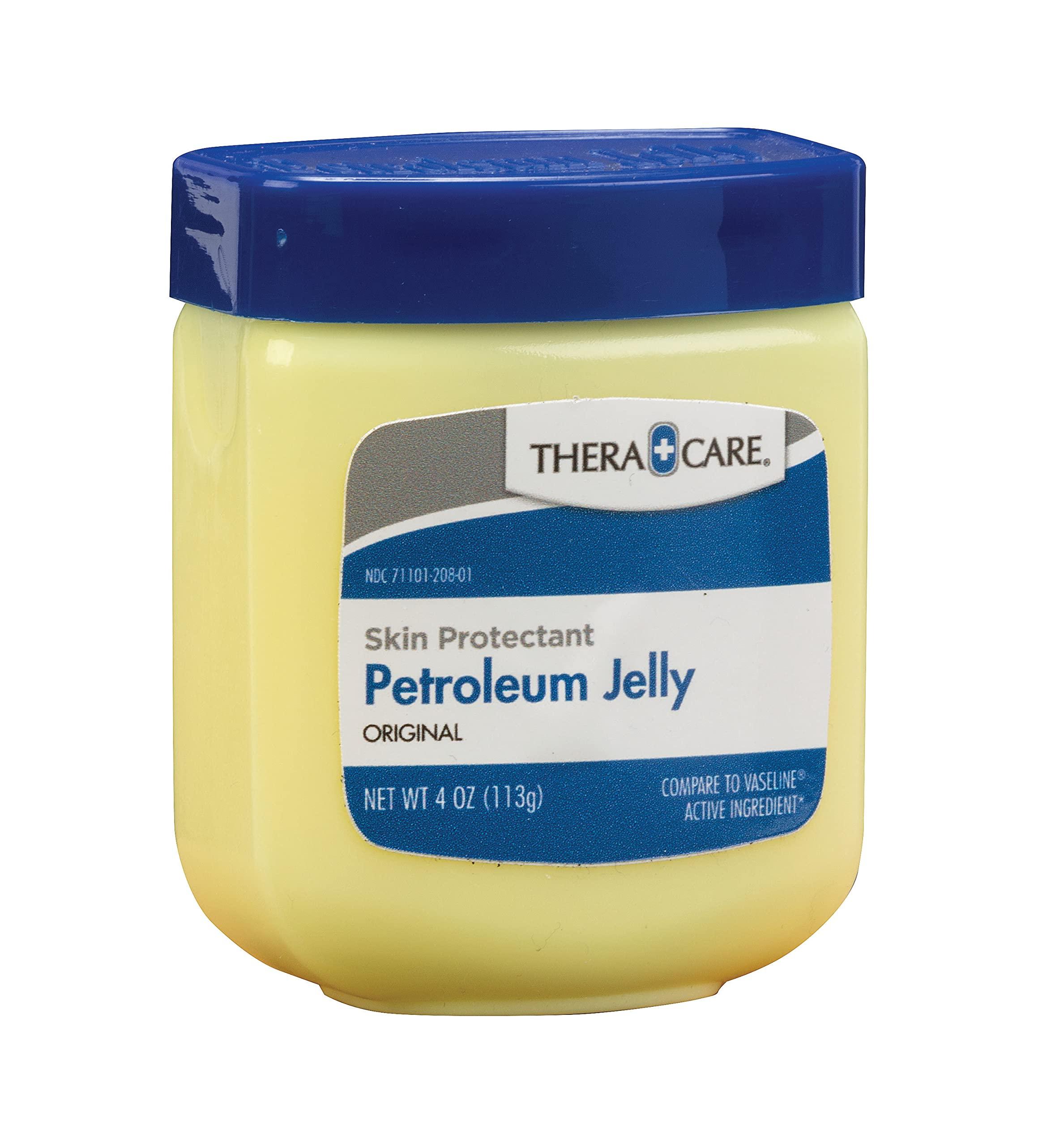 Thera Care Petroleum Jelly Skin Protectant | Ideal for Dry, Itchy, Sensitive Skin | Provides Dry Skin Relief | Protects Minor Cuts, Scrapes & Burns | 4 oz. - Image 3
