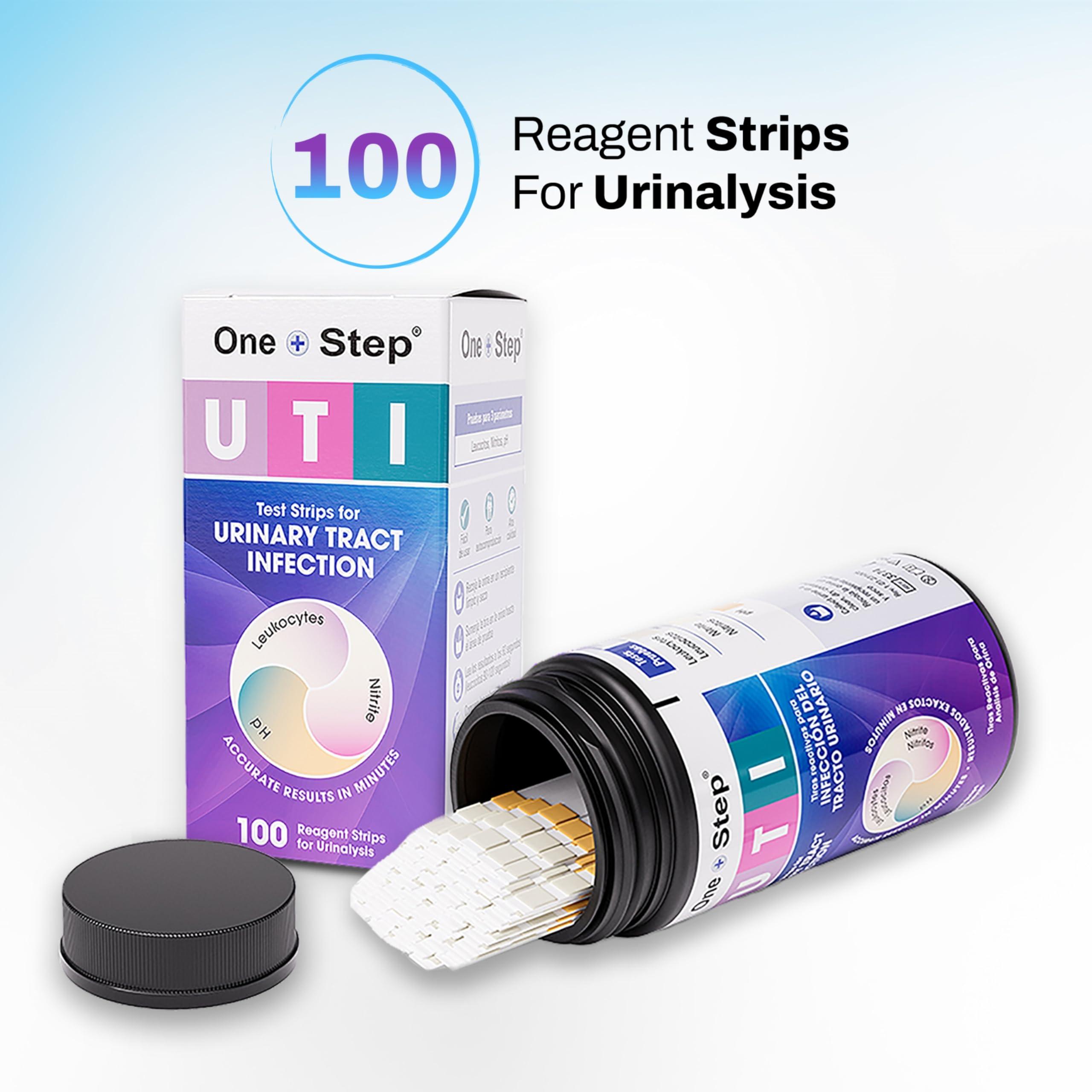One Step UTI Test Strips, 100 Strip Tub, 3-in-1 Parameter At Home UTI Test for Women, Men & Kids, Urine Test Strips for UTI & Bladder, Easy to Use Urinary Tract Infection Test Kit, Home Health Tests - Image 3