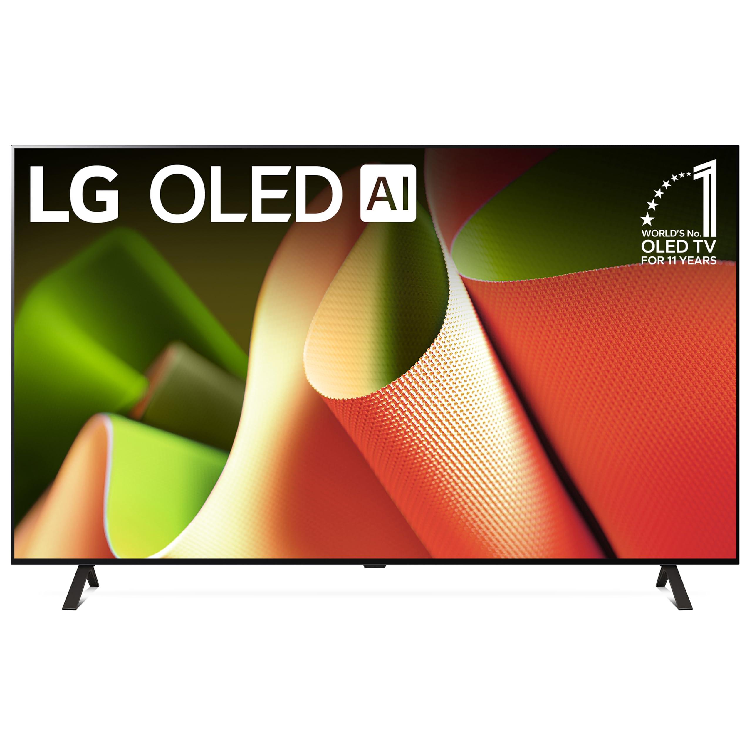 LG 77-Inch OLED B4 Smart TV OLED77B4PUA, with Alexa Built-in, 4K, Class, Series, Processor, Flat Screen, with Magic Remote, AI-Powered, 2024