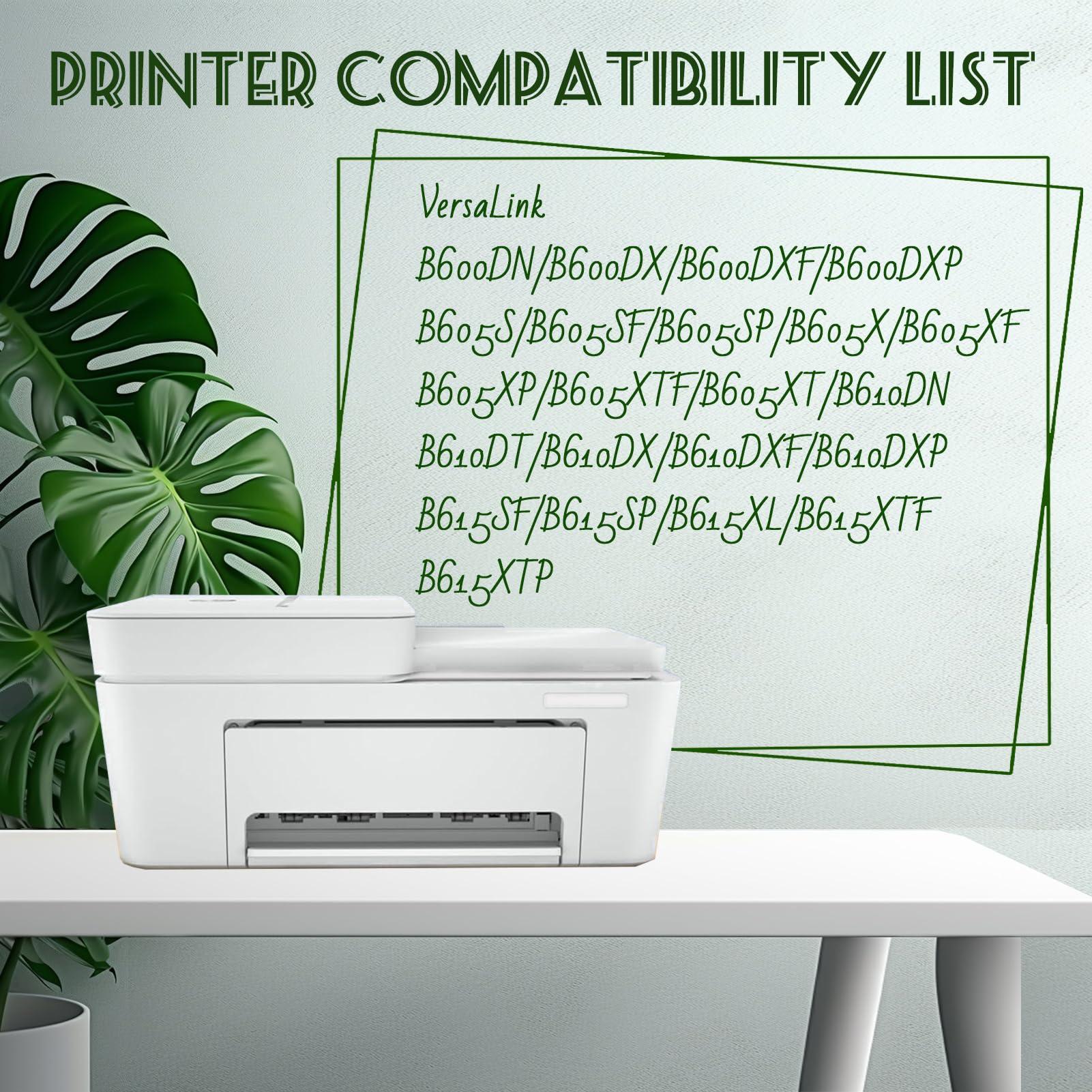 RJSKWO B600 600 106R03944 Compatible Toner Cartridge Replacement for Xerox VersaLink B600DN B600DX B600DXF B600DXP B605S B605SF B605SP Printer—— High Print Volume with Chip 3 Black - Image 2