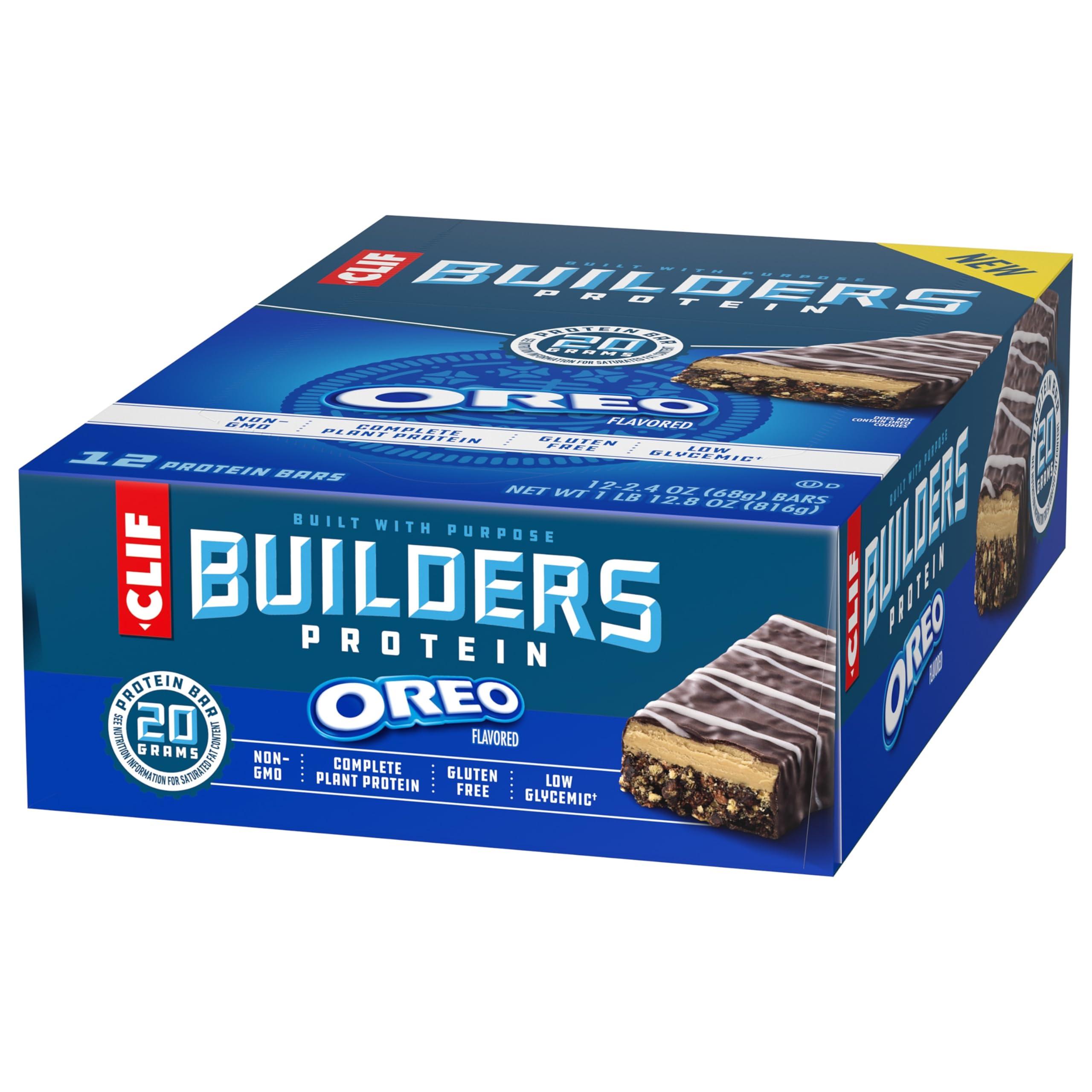 CLIF BUILDERS Protein Bars - OREO-Flavored - 20g Plant Based Protein - Gluten Free - Non-GMO - Low Glycemic - No Artificial Sweeteners - 2.4 oz. (12 Pack) - Image 5