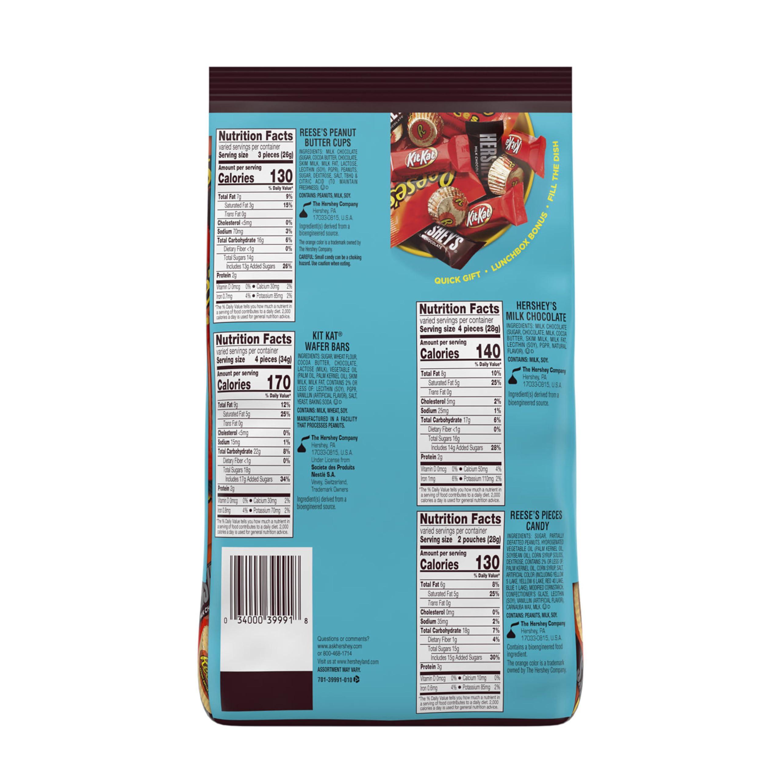HERSHEY'S, KIT KAT and REESE'S Assorted Flavored Candy Party Pack, 33.38 oz - Image 3
