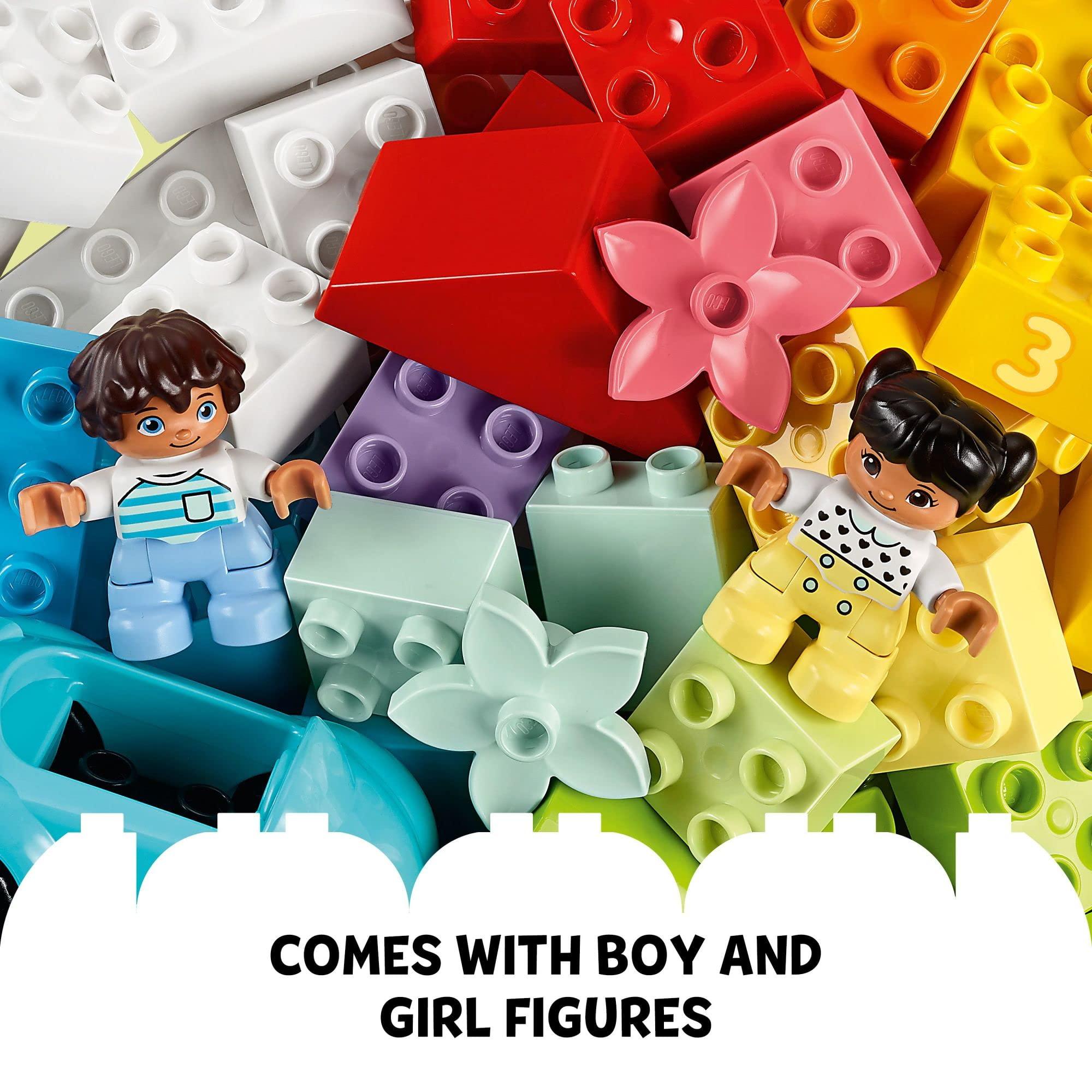 LEGO DUPLO Classic Brick Box Building Set - Features Storage Organizer, Toy Car, Number Bricks, Build, Learn, and Play, Great Gift Playset for Toddlers, Boys, and Girls Ages 18+ Months, 10913 - Image 8