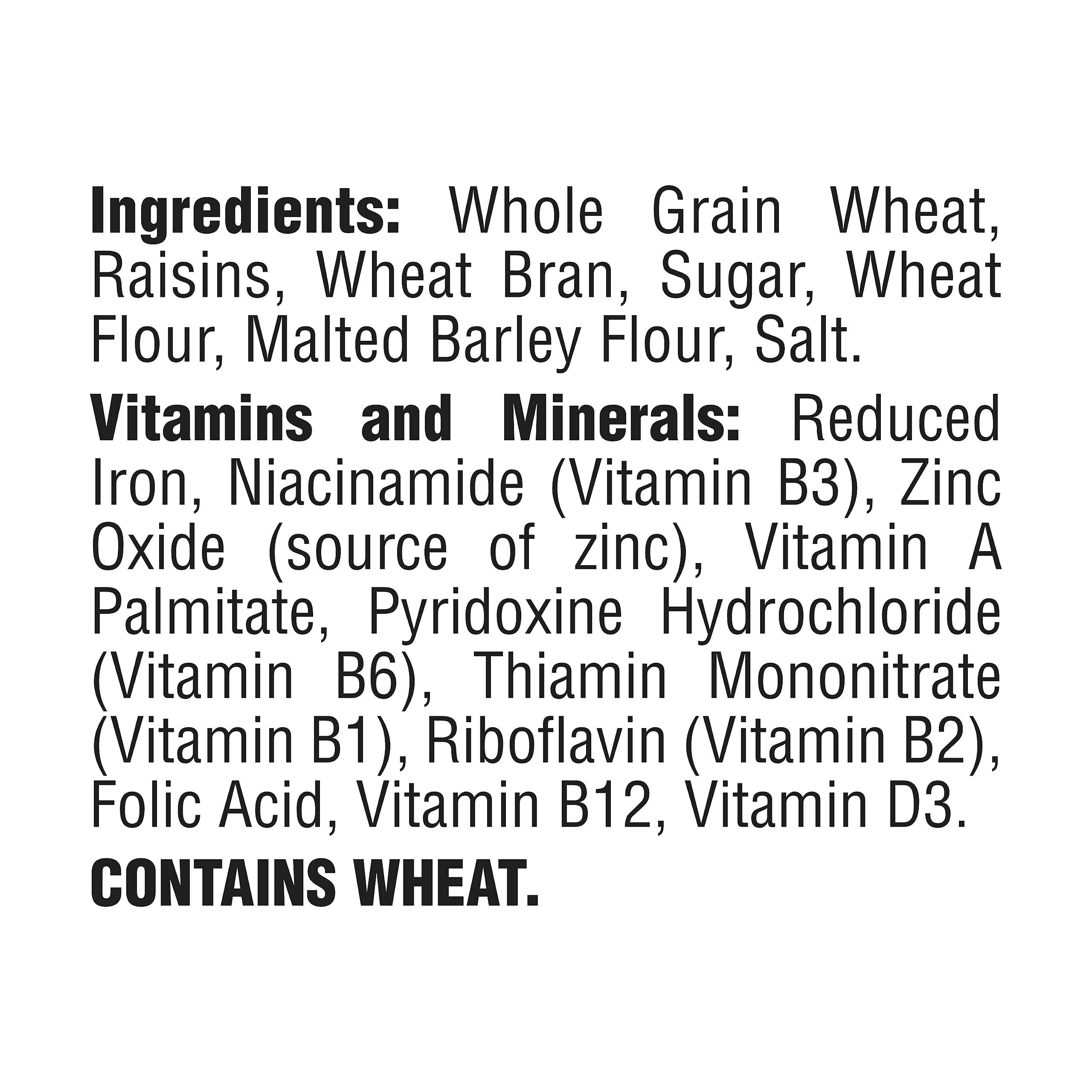 Malt-O-Meal Raisin Bran Cereal, Wheat Flakes and Raisins Breakfast Cereal, Large Cereal for Family, 39 OZ Resealable Cereal Bag - Image 3