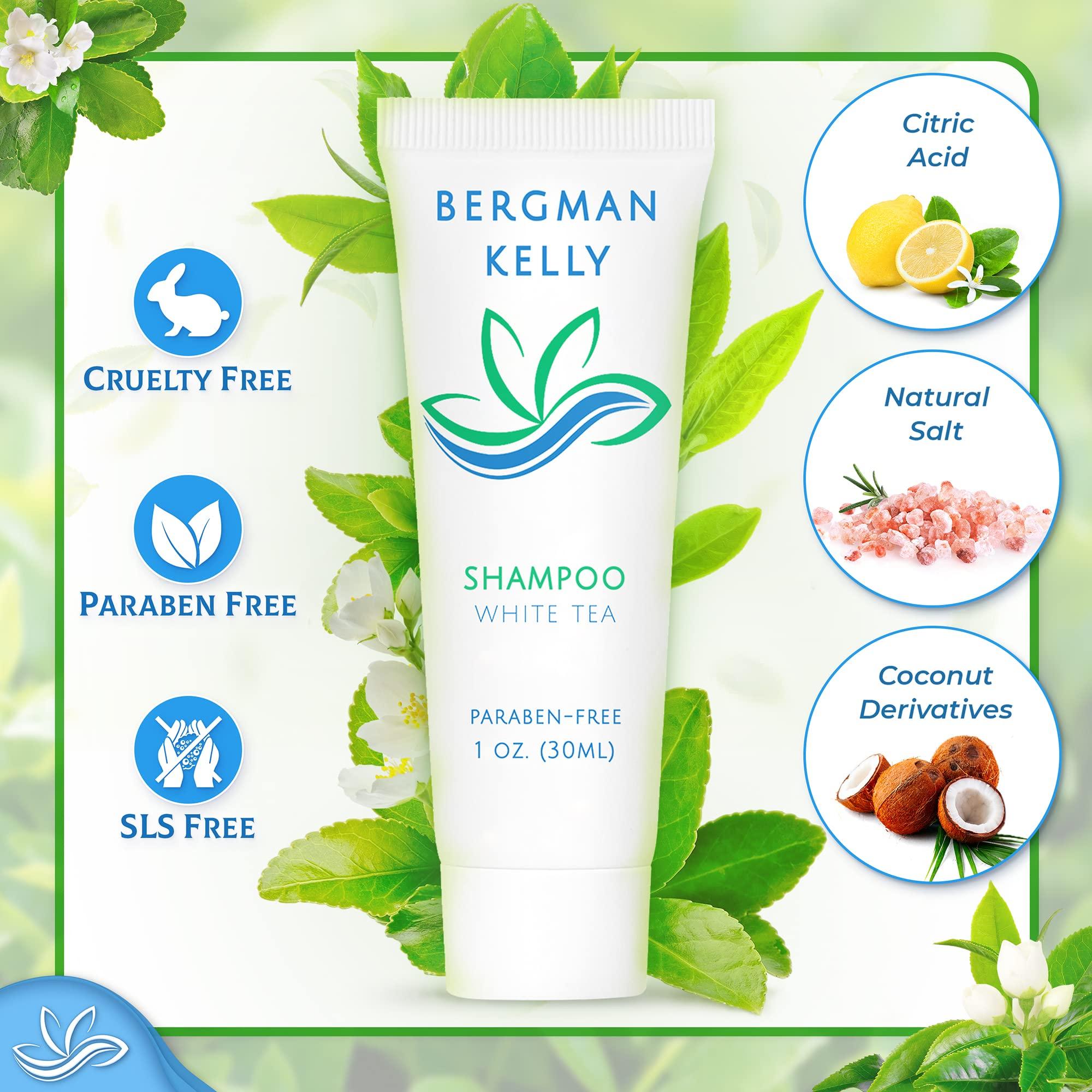 Bergman Kelly - Travel Shampoo and Conditioner Set - 1 fl oz, 100 Pieces, White Tea - Delight Your Guests with Revitalizing and Refreshing Hotel Toiletries and Guest Hospitality in Bulk - Image 2