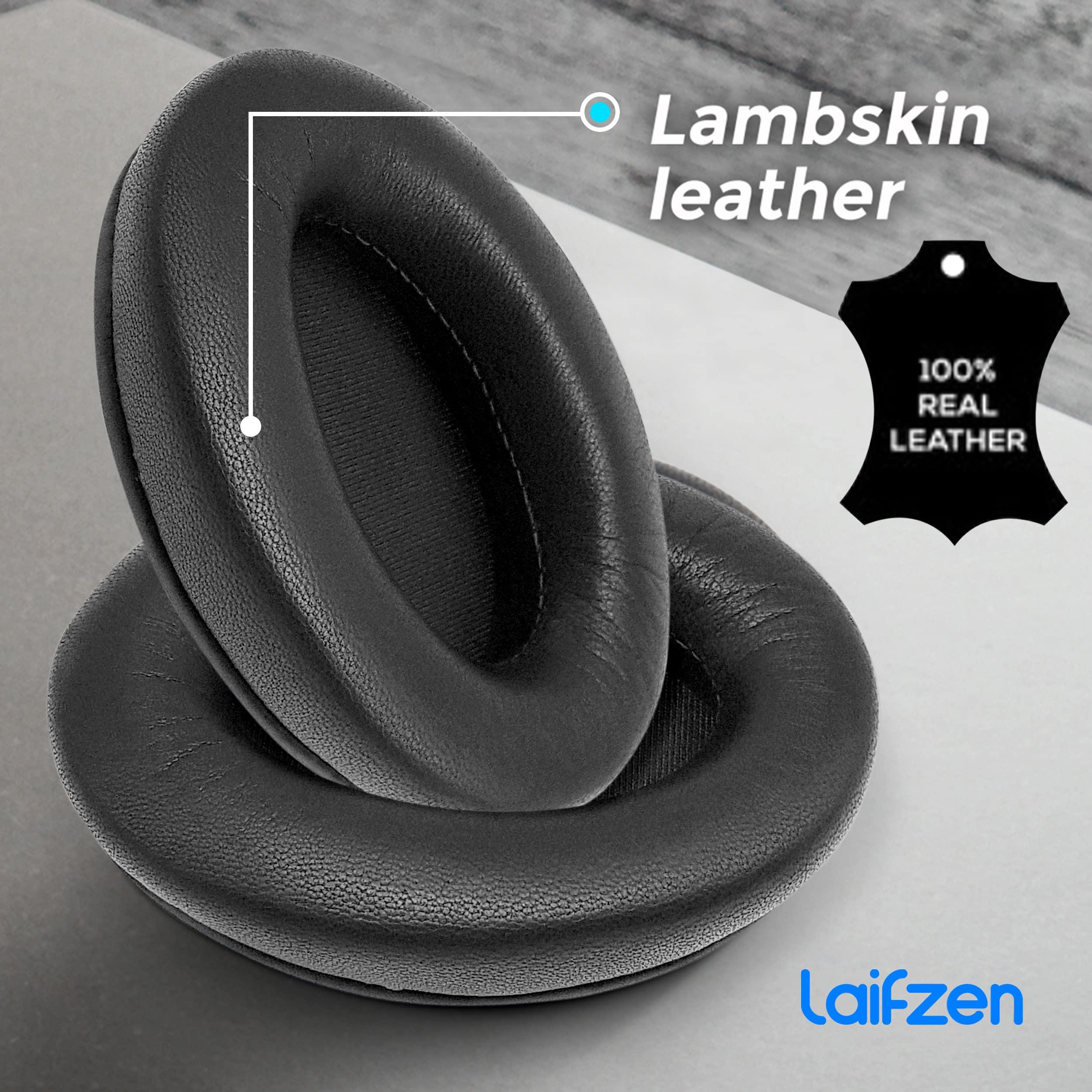 Lambskin XM4 Earpads for Sony WH-1000XM4 Headphones Replacement 1000 XM 4 Real Sheepskin Leather Ear Pads Cushions Earmuffs Cups Covers (Midnight Blue) - Image 3