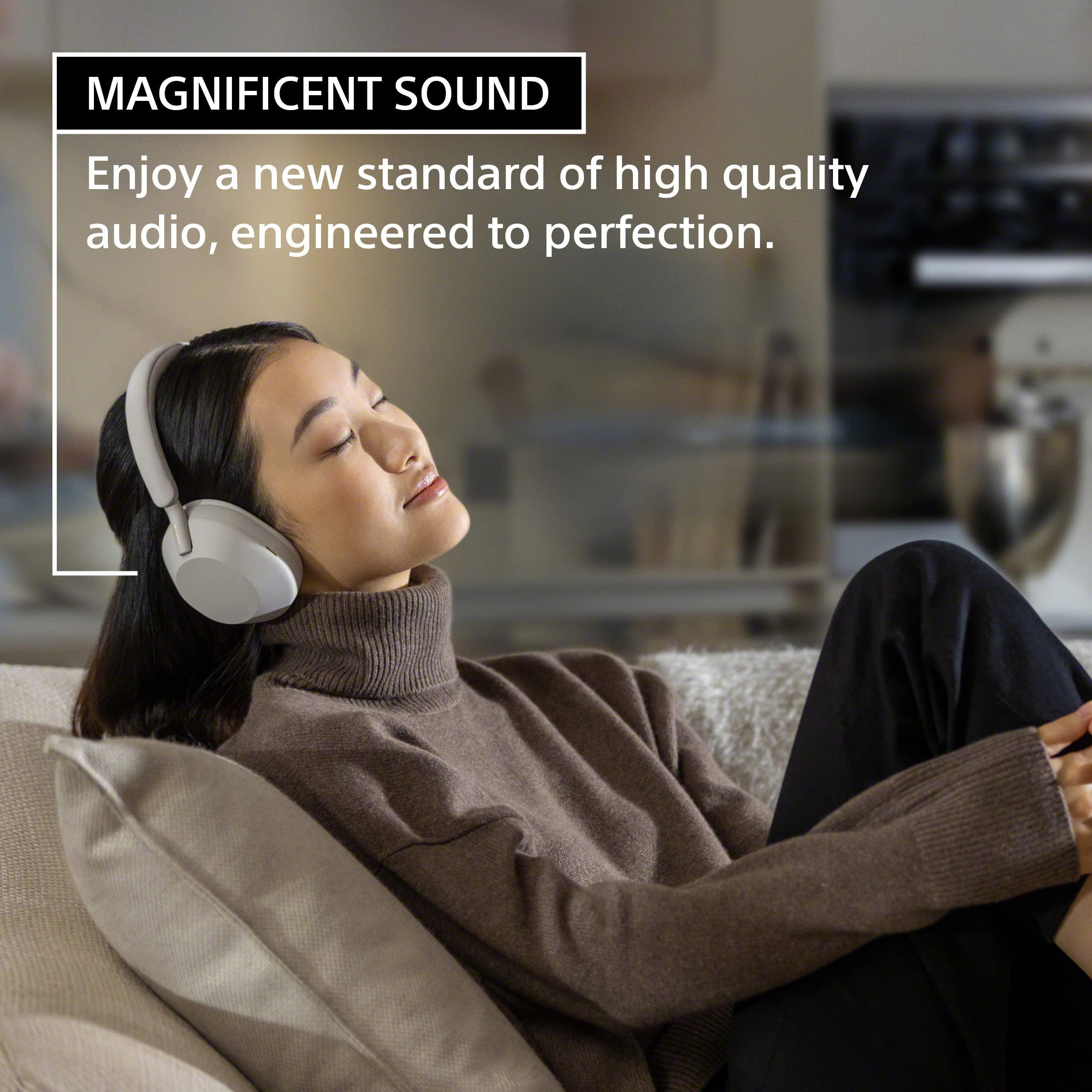 Sony WH-1000XM5 Premium Noise Canceling Headphones, Auto NC Optimizer, 30-Hour Battery, Alexa Voice Control, Black - Image 4