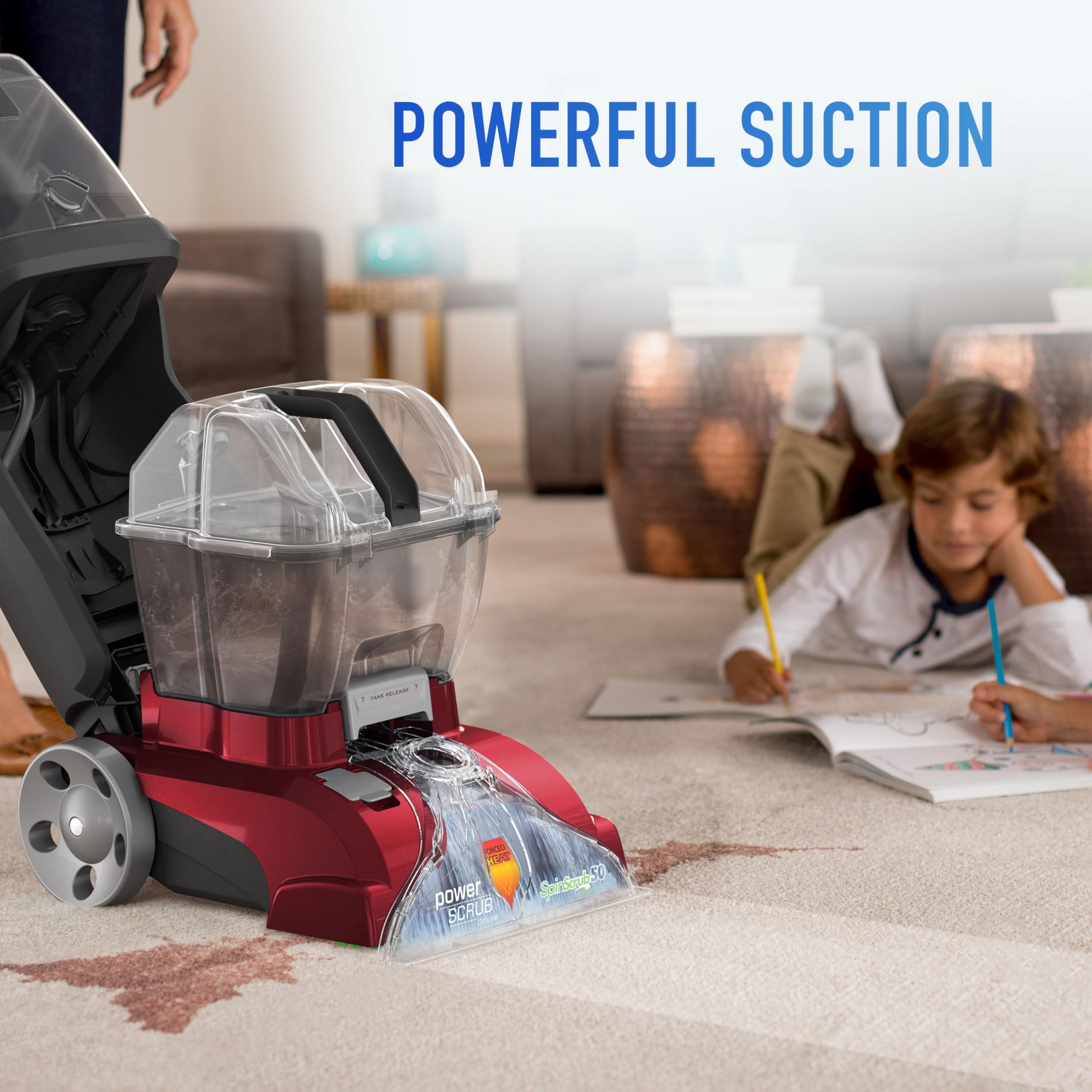 Hoover PowerScrub Deluxe Carpet Cleaner Machine for Carpet and Upholstery, Deep Cleaning Carpet Shampooer Machine with Multi-Purpose Tools, Pair Carpet Cleaner Solution - Image 2