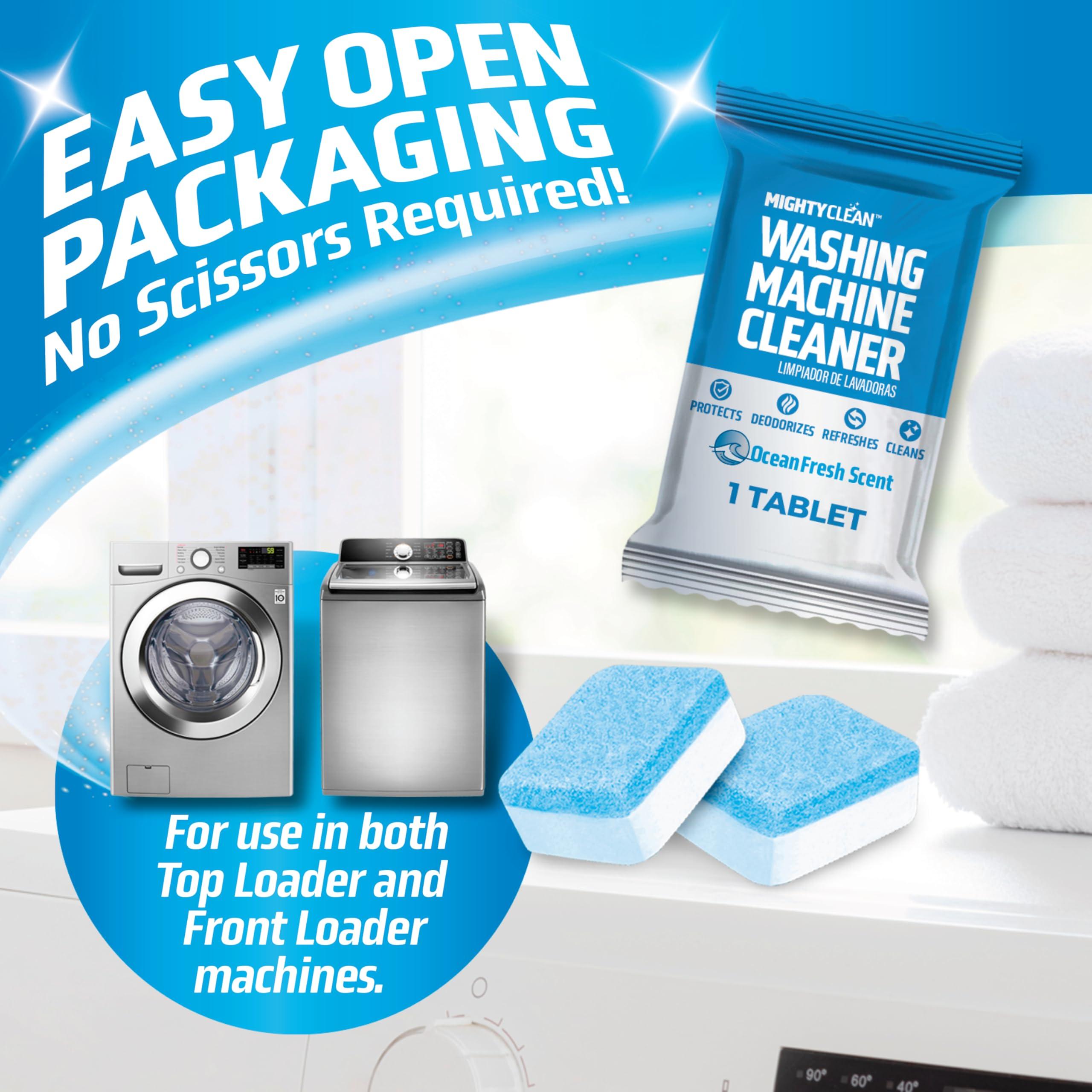 MIGHTY CLEAN Washing Machine Cleaner Tablets 24 Pack - 1 Year Supply, Septic Safe Washing Machine Cleaning Tablets, Washer Cleaner Tablet, Works with All Washers Including HE - Image 5