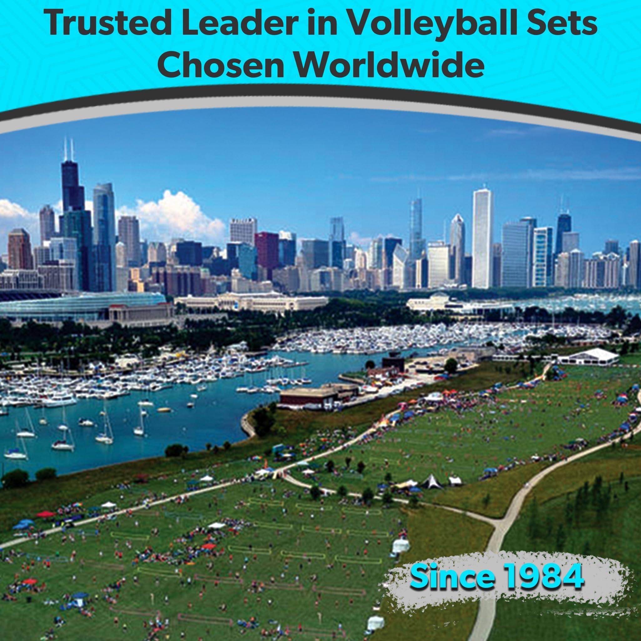 Park & Sun Sports Spectrum Classic: Adjustable Professional Outdoor Volleyball Net System - Image 4