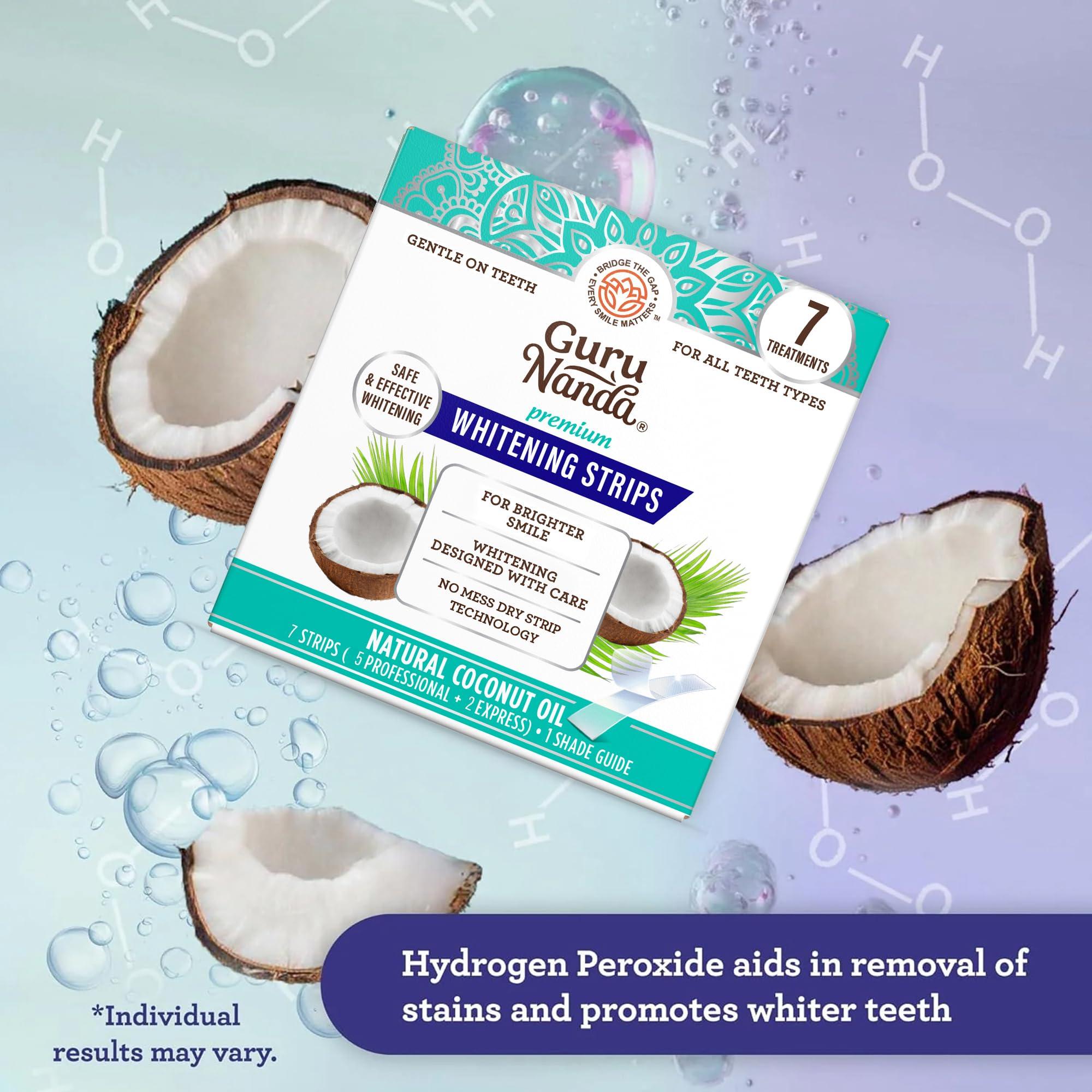 GuruNanda Teeth Whitening Strips - 7-Day Treatment with Non-Slip, Dry Strip Technology - Whitening Designed with Care for a Brighter Smile - Image 3