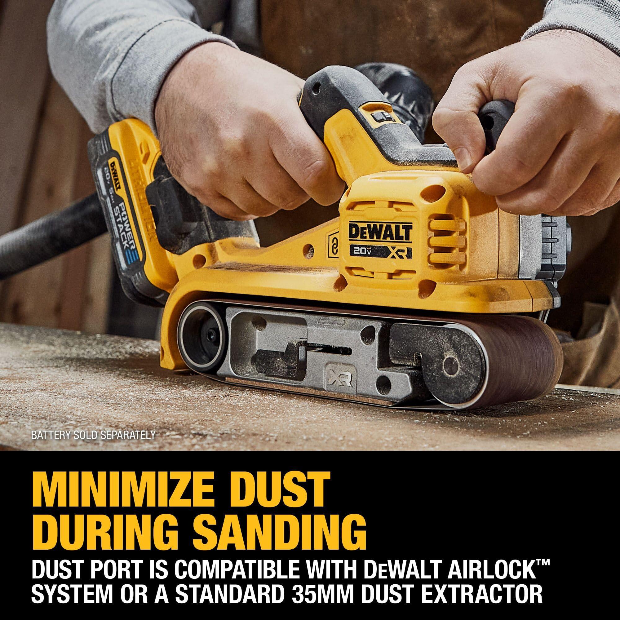 DEWALT 20V MAX* Belt Sander, Cordless, Brushless, Tool Only (DCW220B) - Image 6