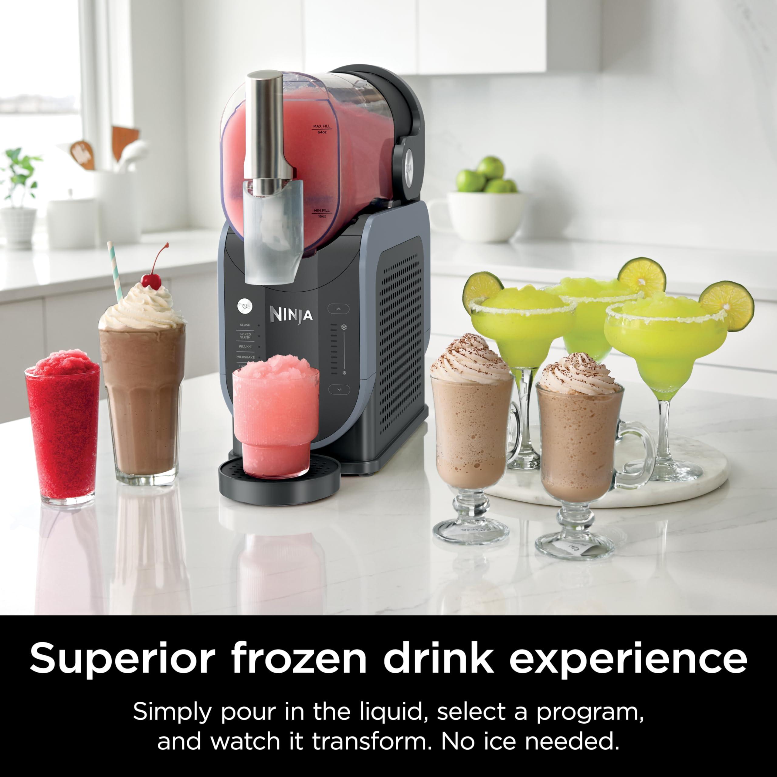 Ninja SLUSHi with RapidChill Technology, 88 oz. Frozen Drink & Slushie Machine, 5 Preset Programs, Margaritas, Frappés, and More, Premium Accents, Black, FS301 - Image 2
