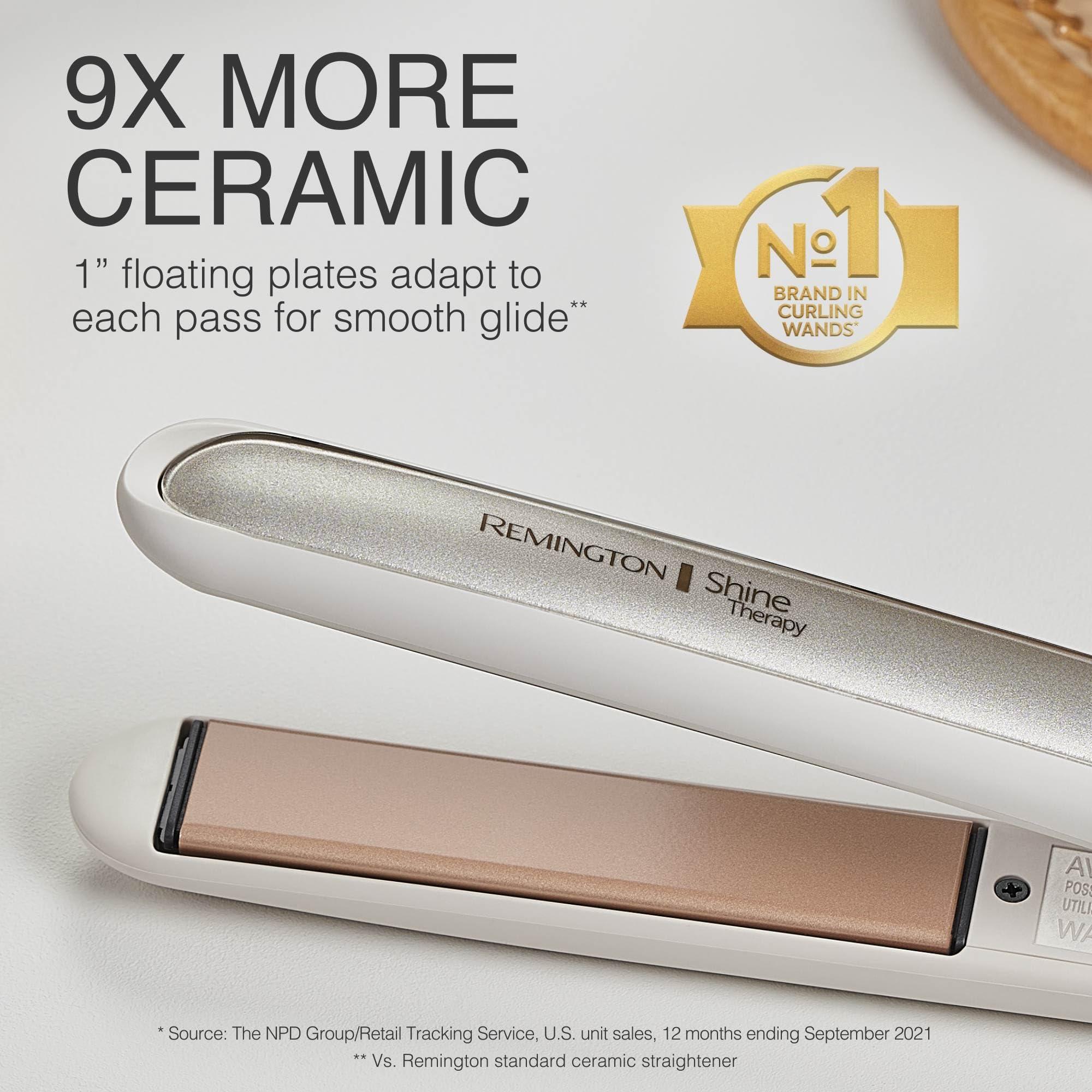 Remington Shine Therapy 1 inch Hair Straightener Iron, Flat Iron Infused with Argan Oil & Keratin, Professional Ceramic Flat Iron for Less Frizz, Shines and Smooth, Styling Tools - Image 7