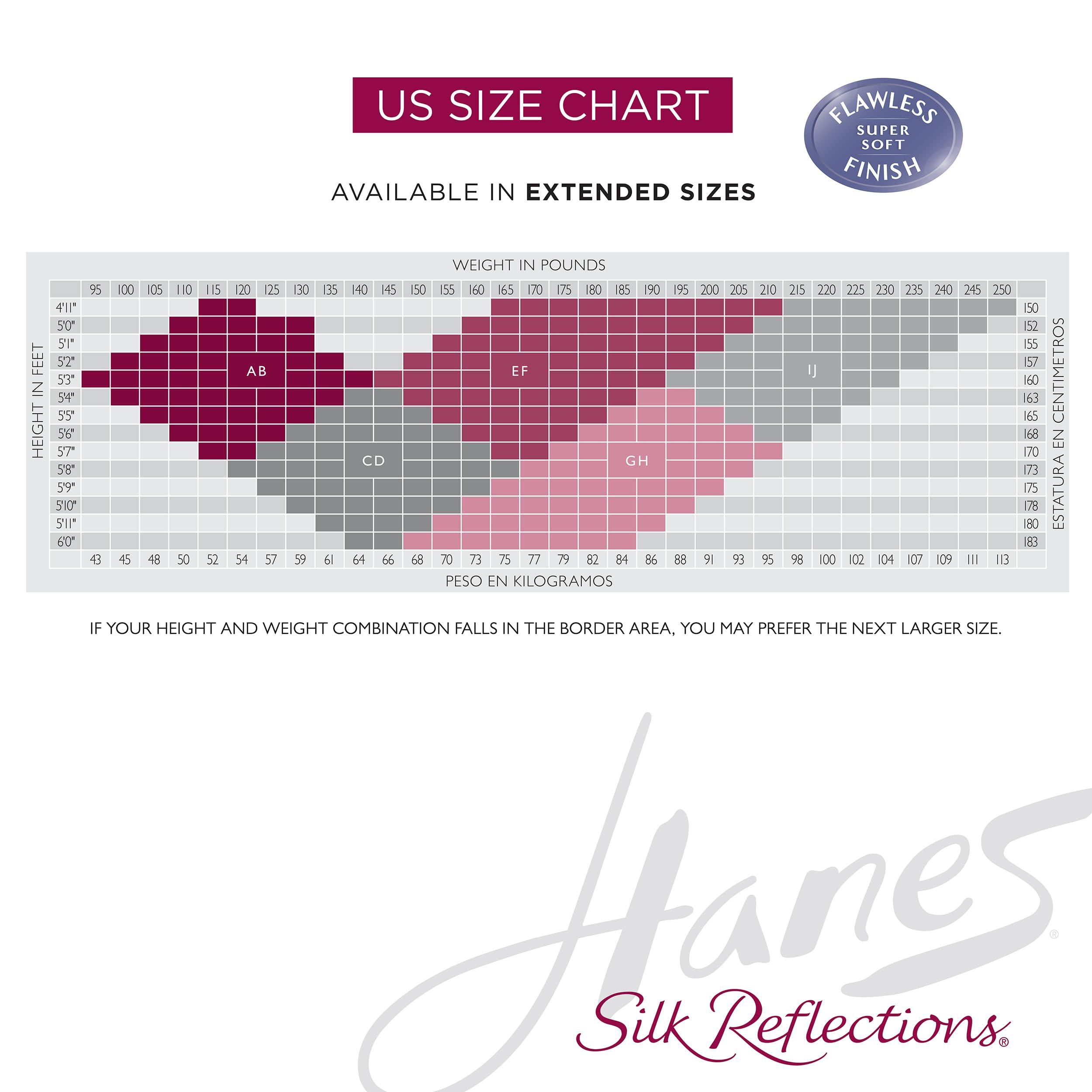 Hanes Silk Reflections Control Top Reinforced Toe Silky Sheer Pantyhose - Image 6
