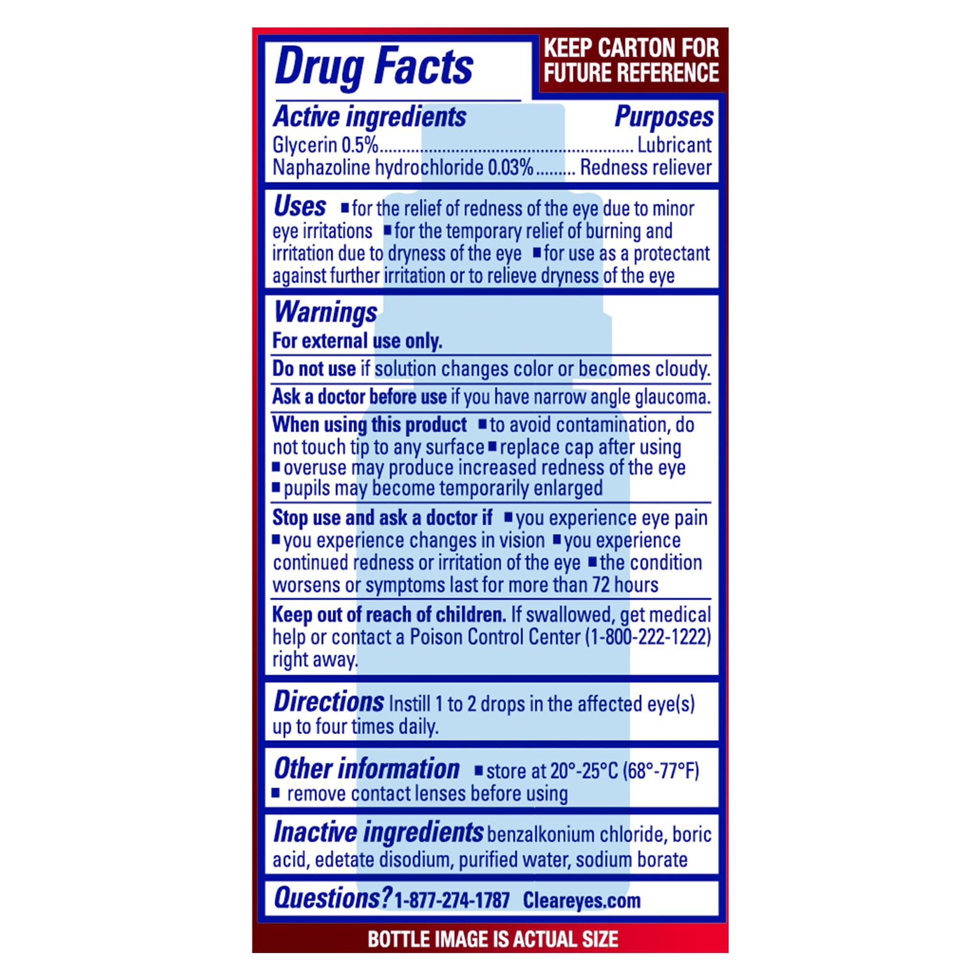 Clear Eyes | Maximum Redness Relief Eye Drops | 0.5 FL OZ - Image 8