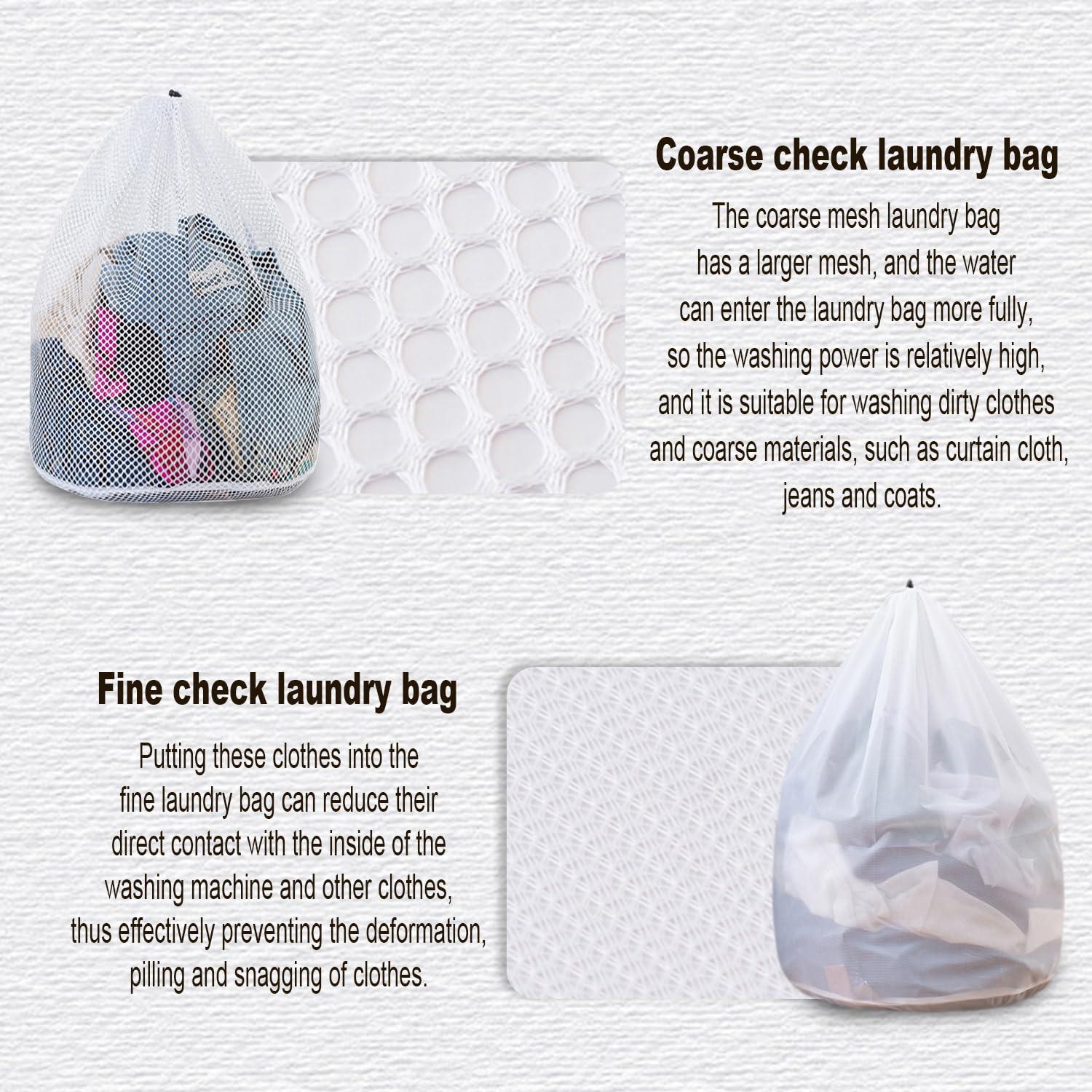 RUIQINQI Extra Large Mesh Laundry Bags Washing Bag 2Pack Delicates Bag and Zipper Laundry Bag Jumbo for Washing Machine Large Mesh Bags for Blankets, Bedding, Coats, Toys (2PCS-XXXL) - Image 6