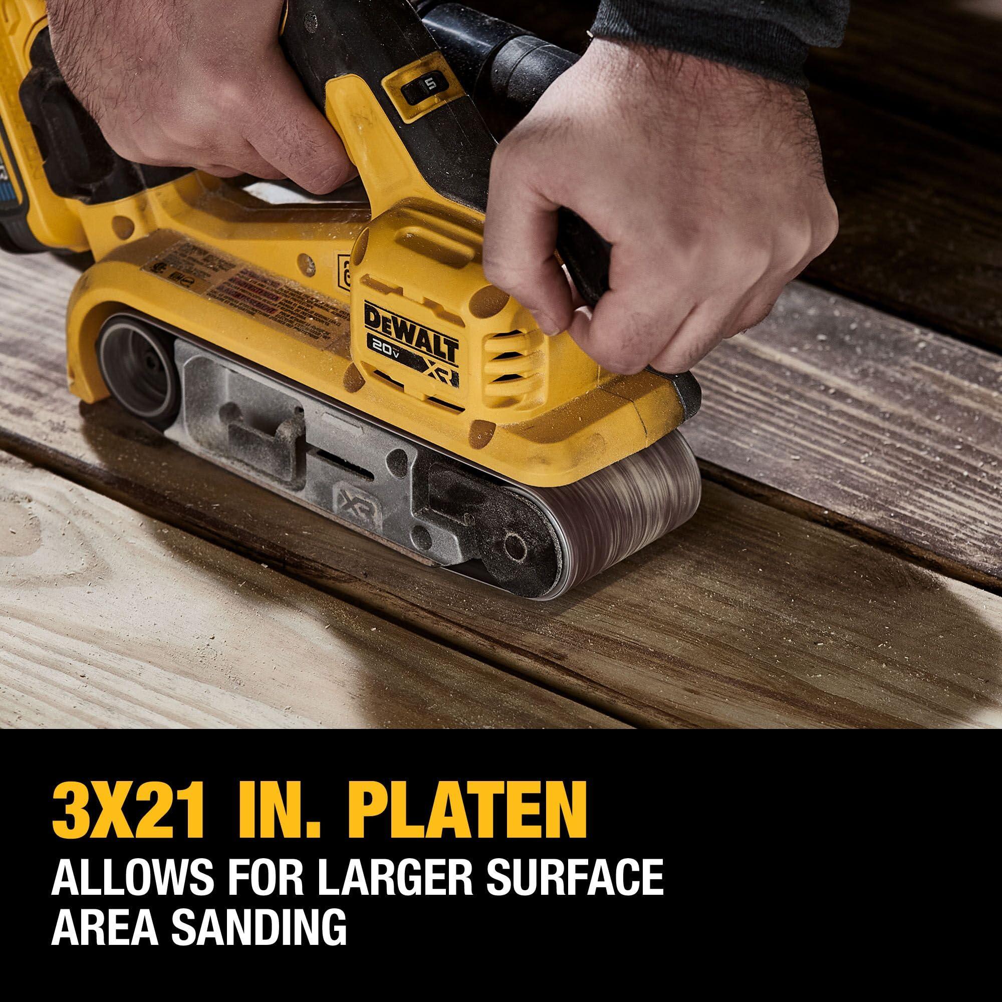 DEWALT 20V MAX* Belt Sander, Cordless, Brushless, Tool Only (DCW220B) - Image 4