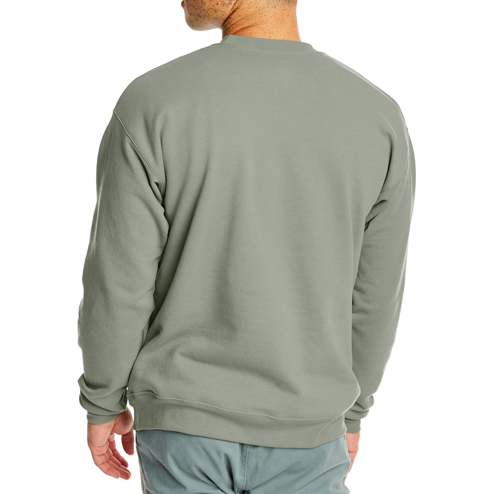 Hanes Men's EcoSmart Fleece, Pullover Crewneck Sweatshirt, 1 or 2 Pack - Image 2