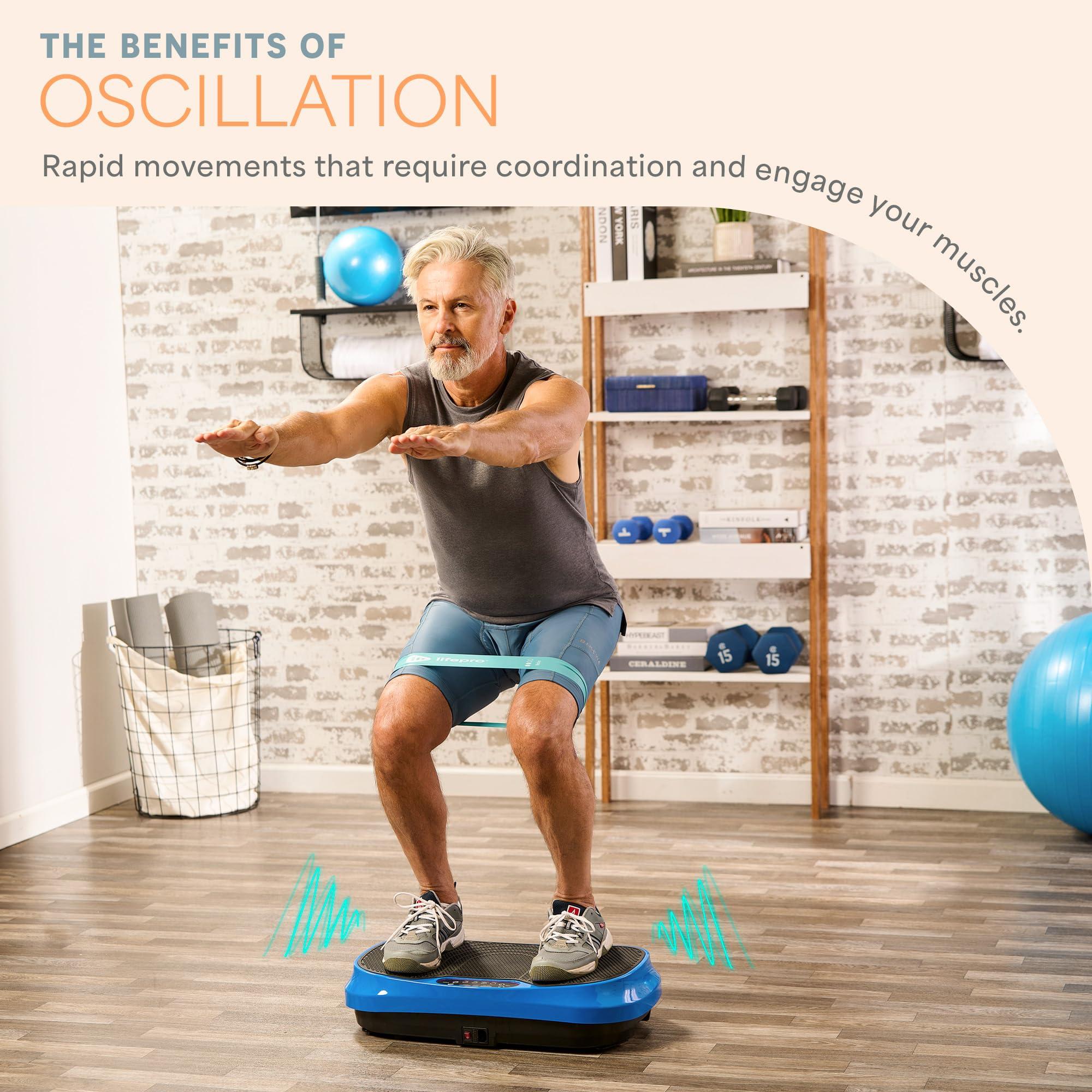 LifePro Waver Mini Vibration Plate Exercise Machine – Portable Full Body Vibration Platform for Home & Travel Workouts, Weight Loss, Toning & Wellness, with 2 Loop Bands & 4 Resistance Bands - Image 4