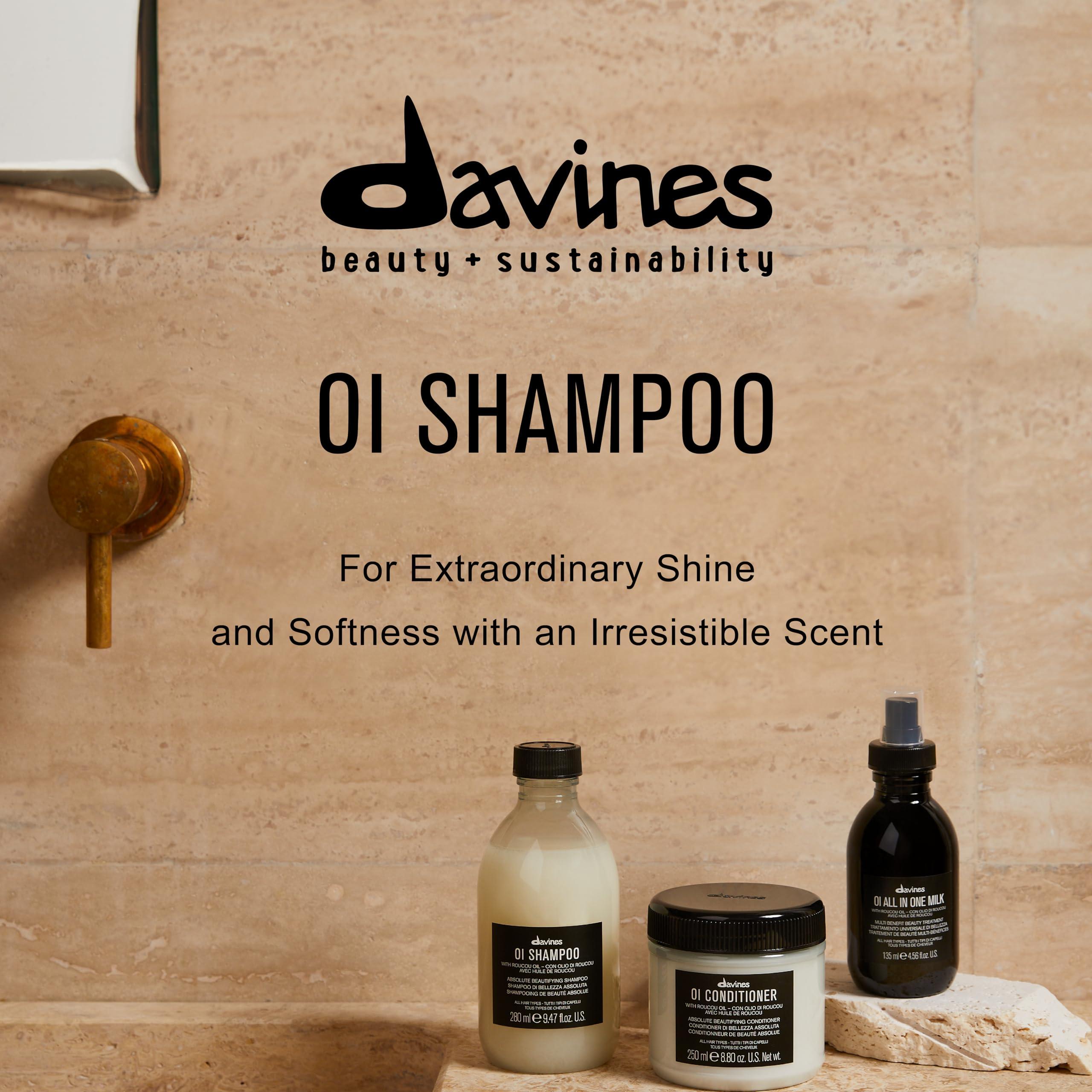 Davines OI Nourishing Shampoo for All Hair Types, Adds Silky-Smooth Shine & Volume, Softens And Restores Chemically Treated Hair - Image 3