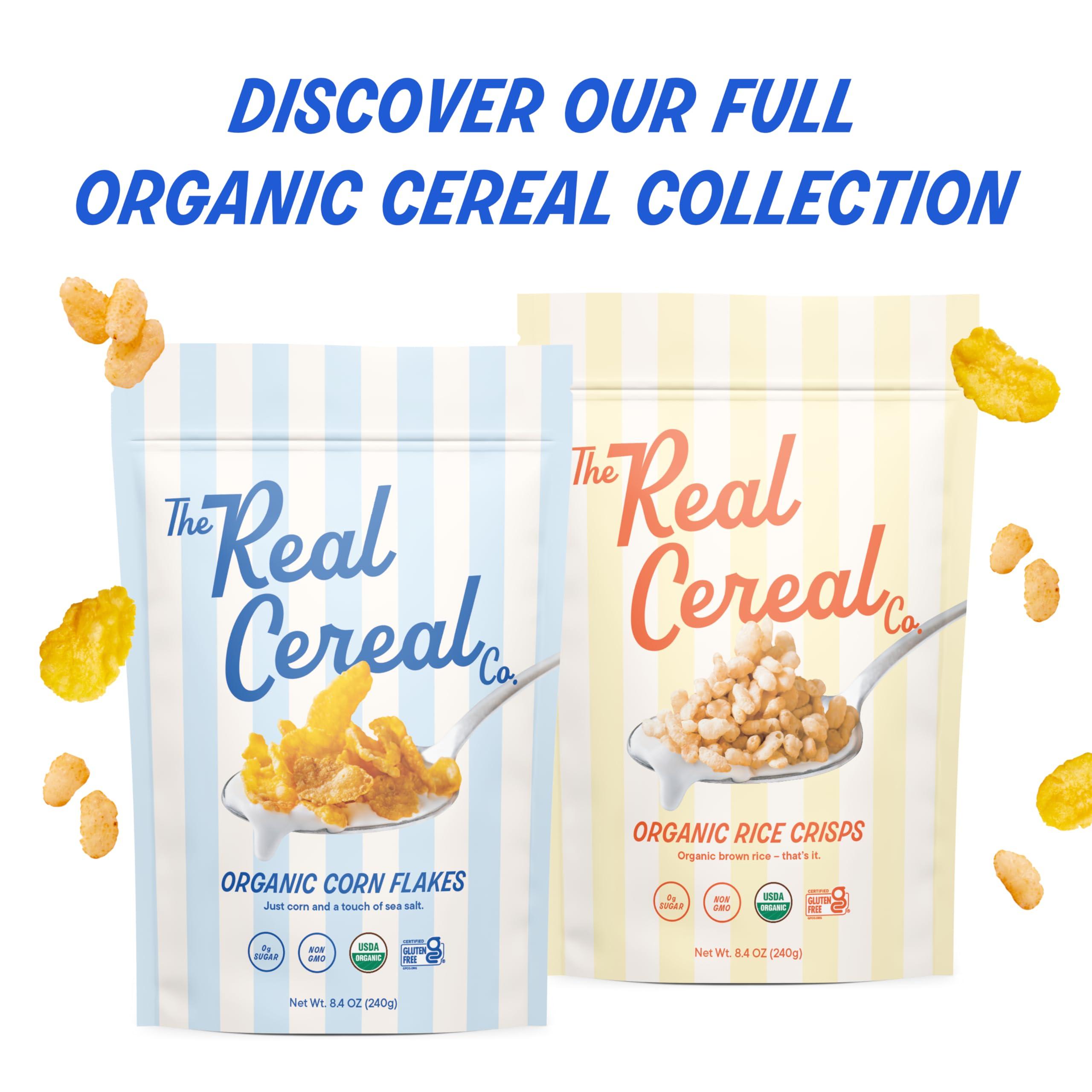 The Real Cereal Company, Organic Corn Flakes Cereal 3-Pack, Zero Sugar, Gluten Free, Non-GMO, Made in USA - Image 8