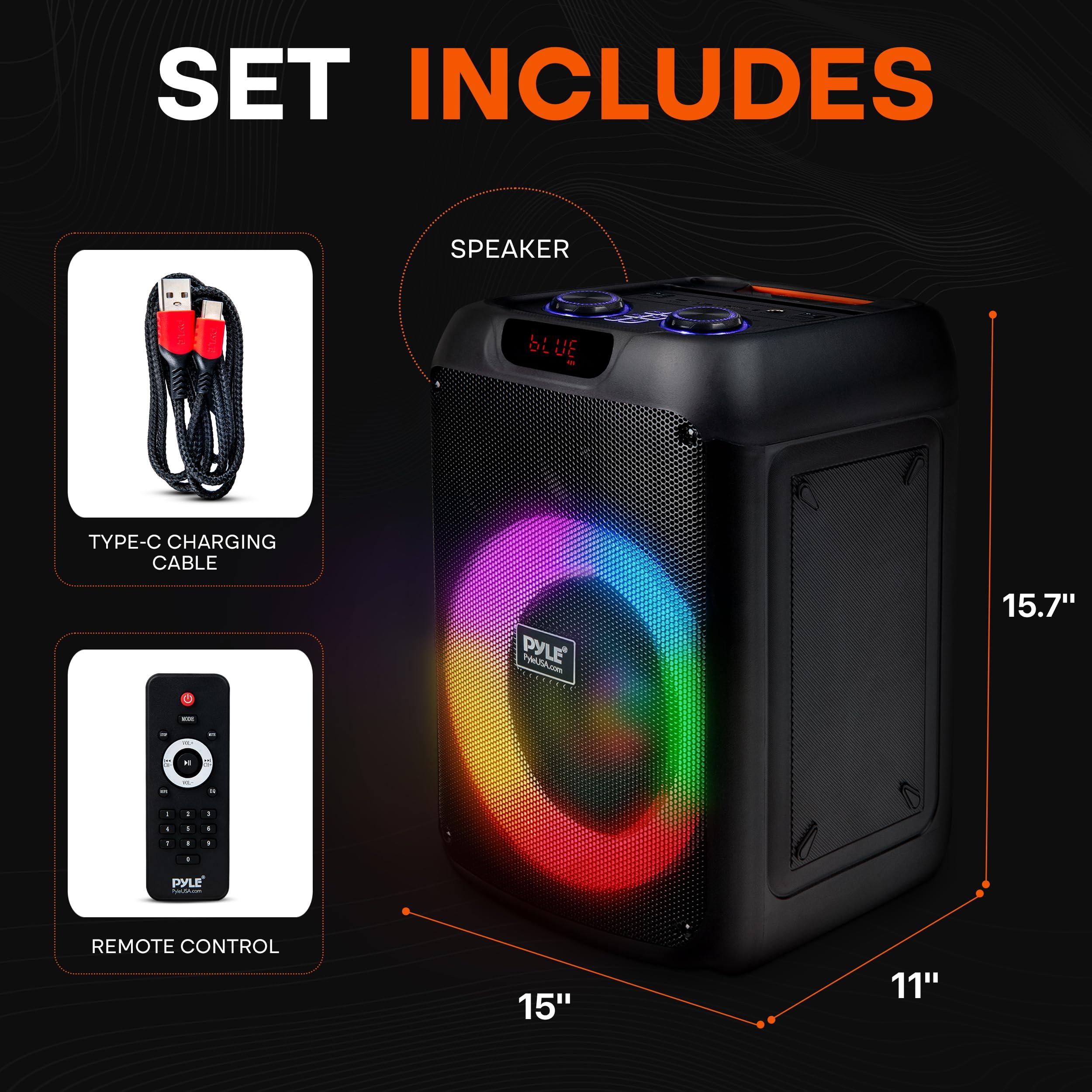 Pyle Audio Bluetooth Party Speaker - True Wireless Stereo System - Enjoy Powerful Bass and Clear Treble - Portable Big Speaker - Model PPHP8496-100W - Image 8