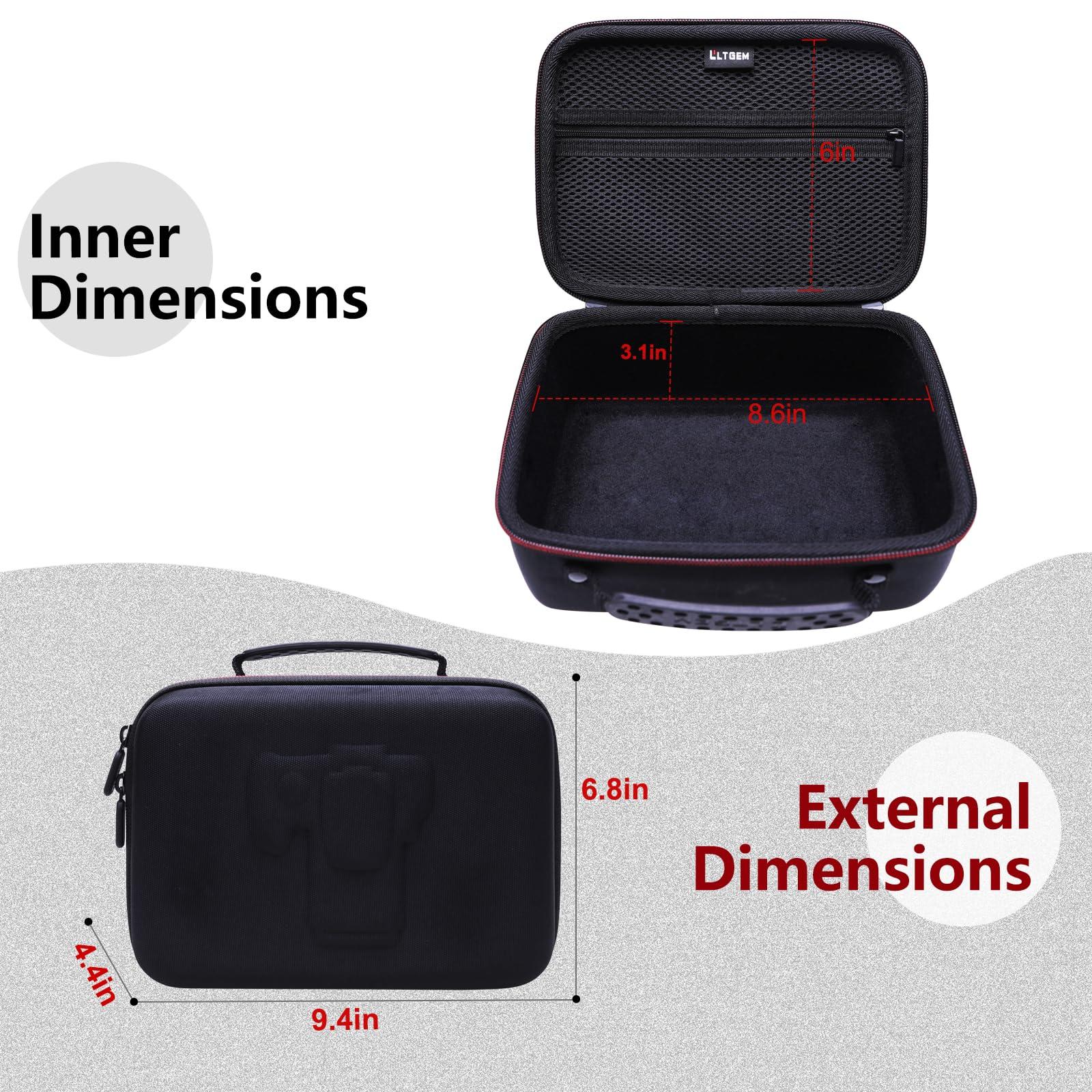 Camera Case Compatible with Canon EOS Rebel T7 / R100 / R50 / R5 / R6 Mark II / R7 / R8 / 90D / 5D Mark IV, Sony, Nikon DSLR Camera, Lens, Tripod, with 4 Pieces of Dividers and Shoulder Strap, Black - Image 2