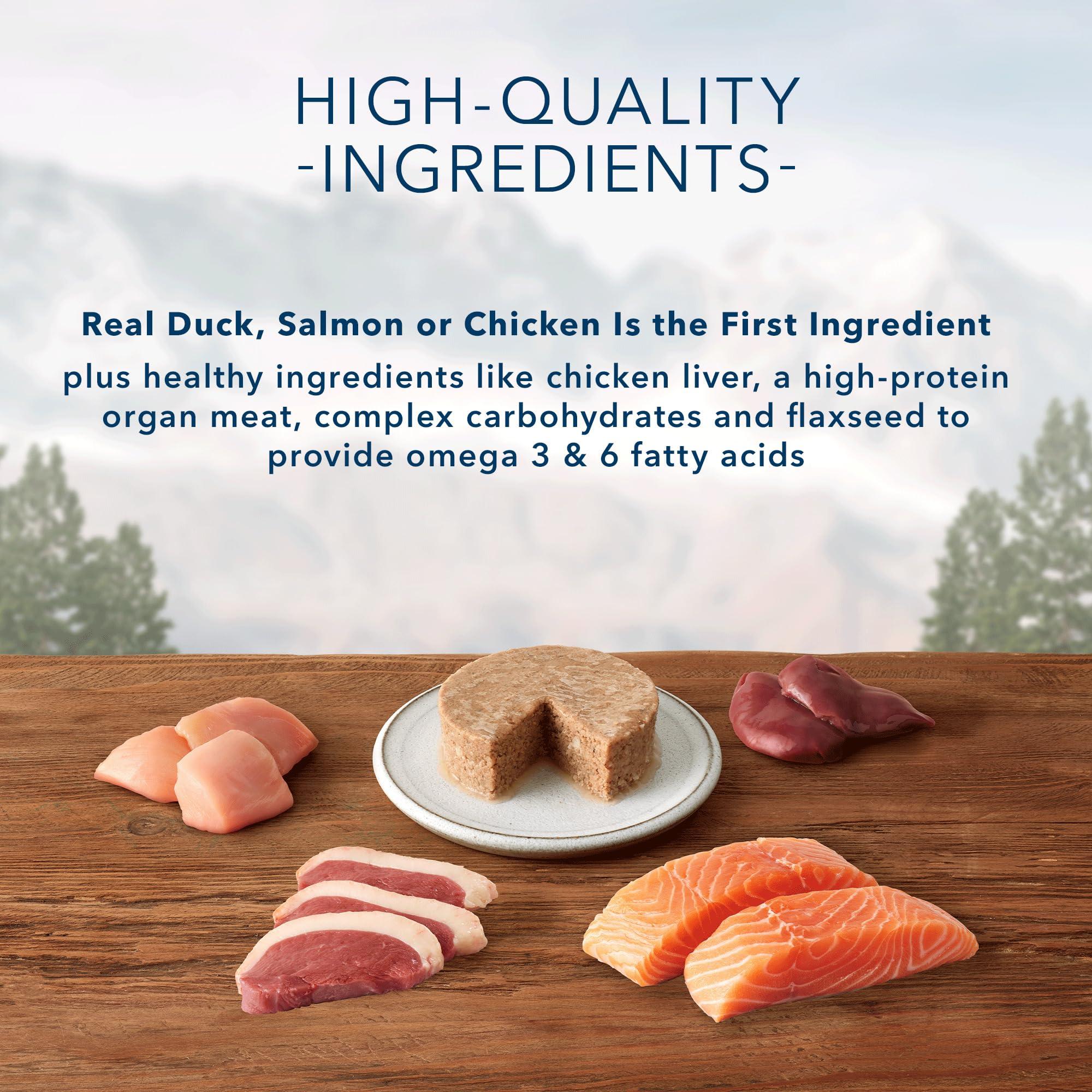 Blue Buffalo Wilderness High Protein, Natural Adult Pate Wet Cat Food Variety Pack, Chicken, Salmon, Duck 3-oz Cans (12 Count- 4 of Each Flavor) - Image 5