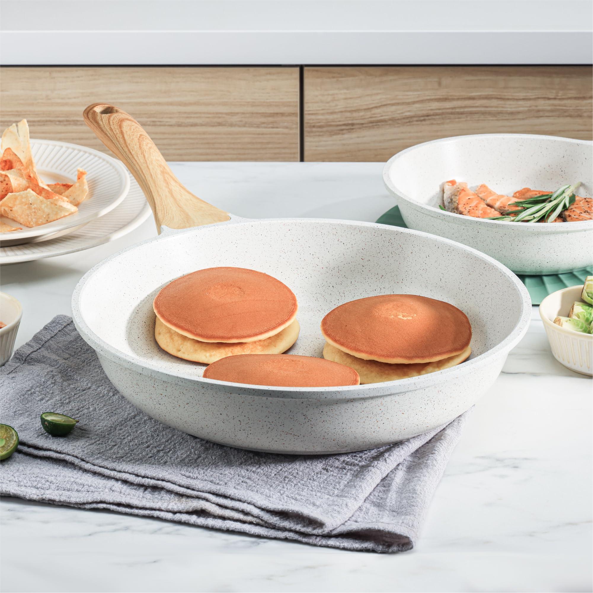 SENSARTE Nonstick Ceramic Cookware Set 13-Piece, Healthy Pots and Pans Set, Non-toxic Kitchen Cooking Set with Stay-Cool Handles, Silicone Tools and Pot Protectors, PFAS and PFOA Free - Image 9