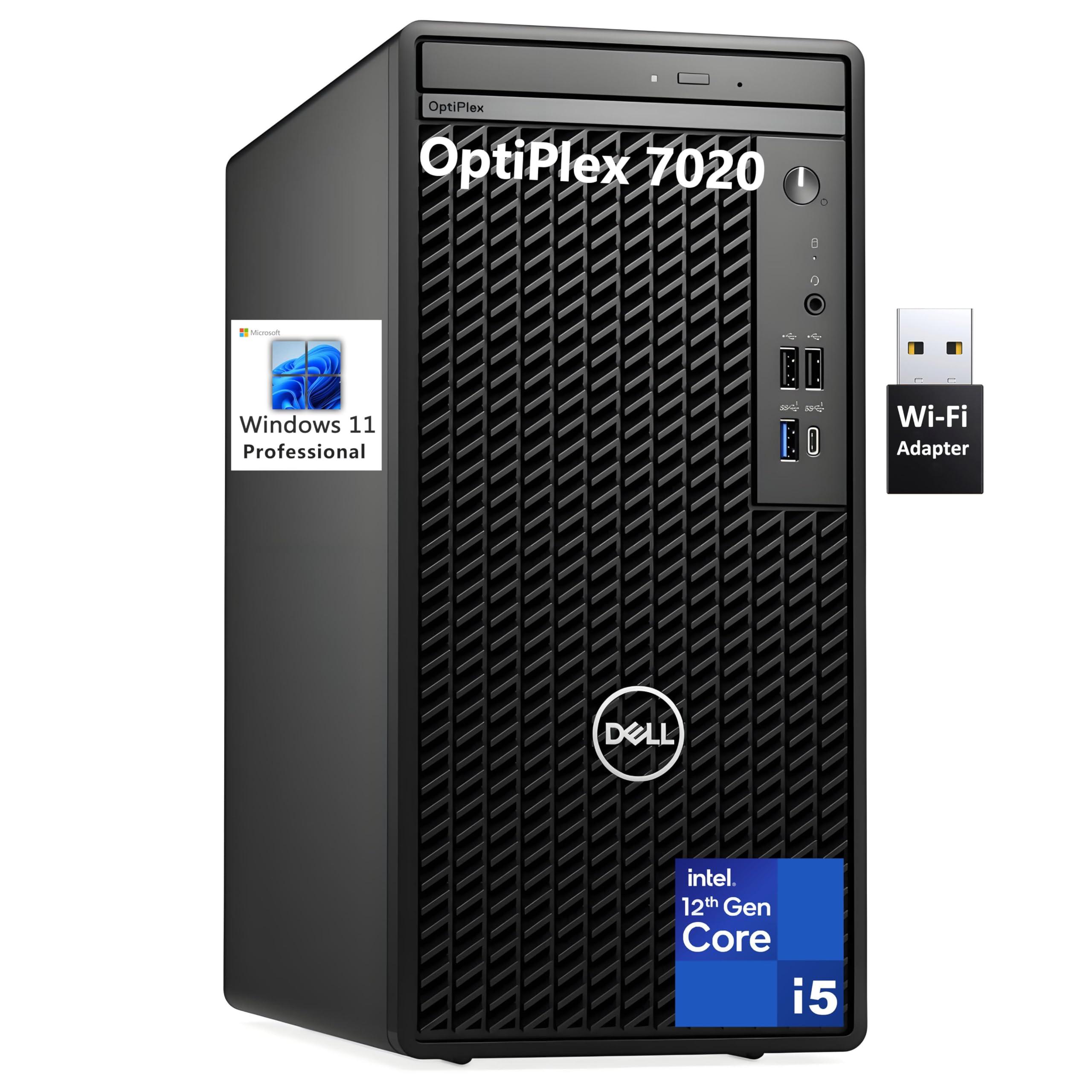 Dell OptiPlex 7020 Desktop Computer, 7000 Tower Dekstop PC, Intel Hexa-Core i5-12500 (Beat i7-11700), 32GB DDR5 RAM, 1TB PCIe SSD, DVDRW, USB WiFi Adapter, RJ-45, HDMI, DisplayPort, Windows 11 Pro