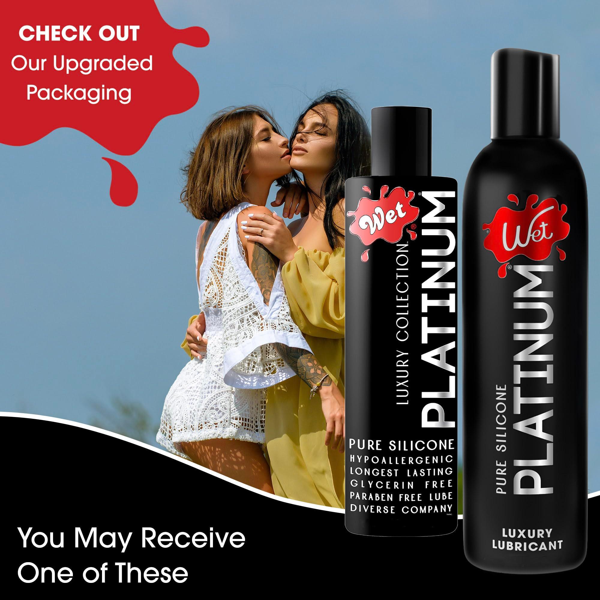 Wet Platinum Silicone-Based Personal Lubricant | Ultra Smooth, Super Slick, Hypoallergenic, Long-Lasting Performance, Waterproof Formula| Lube for Men, Women & Couples, 4.2 fl oz - Image 6