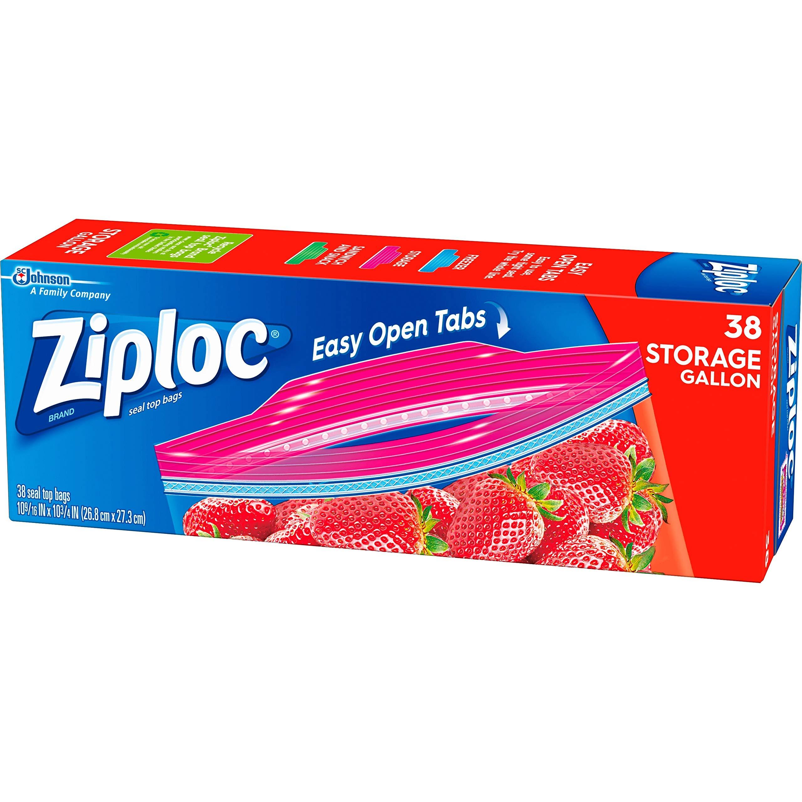 Ziploc 665016 Double Zip/ Storage Bags, 10-9/16 x 10-3/4, 1 Gal, Clear, 38/Box (Case of 9 Boxes) - Image 5