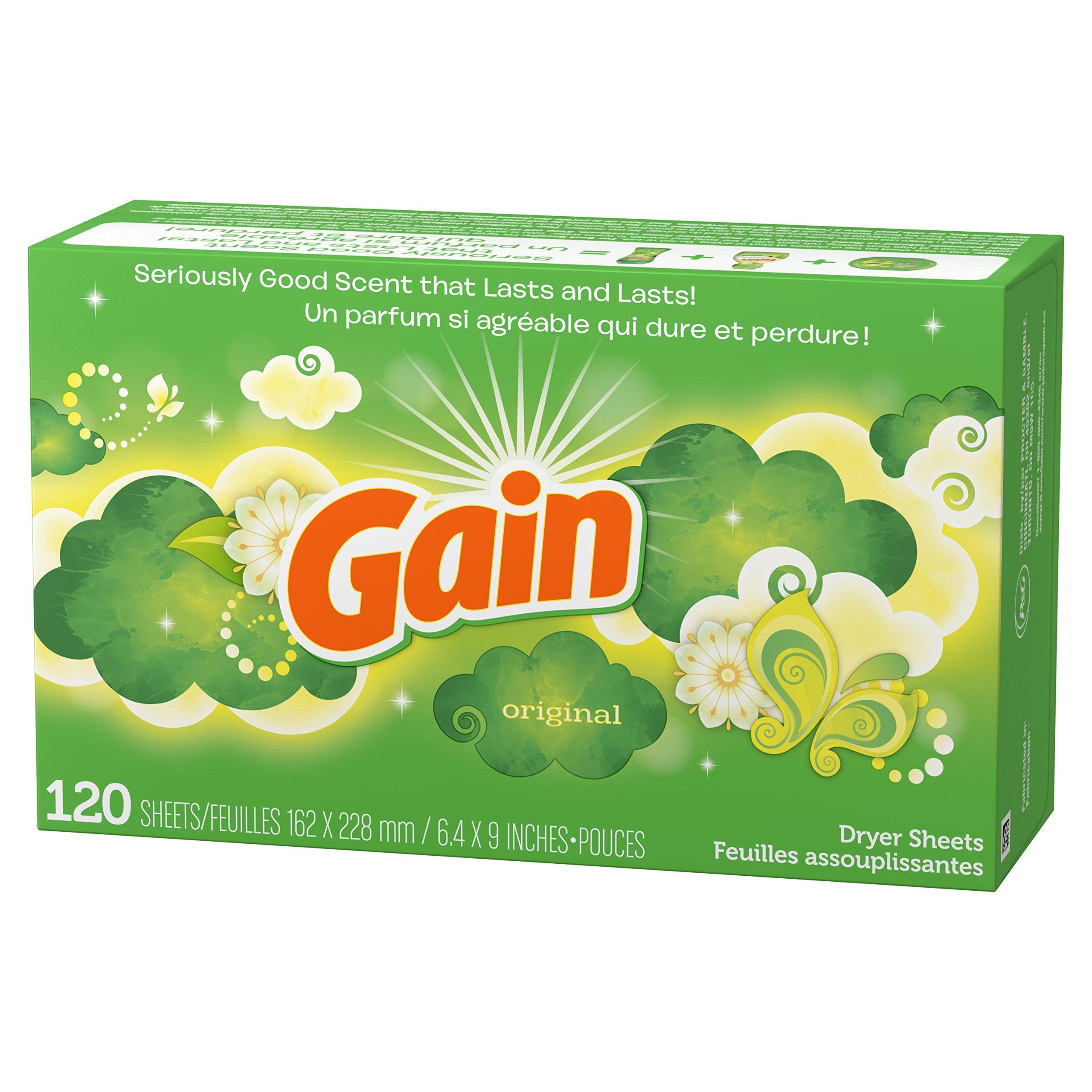 Gain Original Dryer Sheets, 120 Count - Image 10