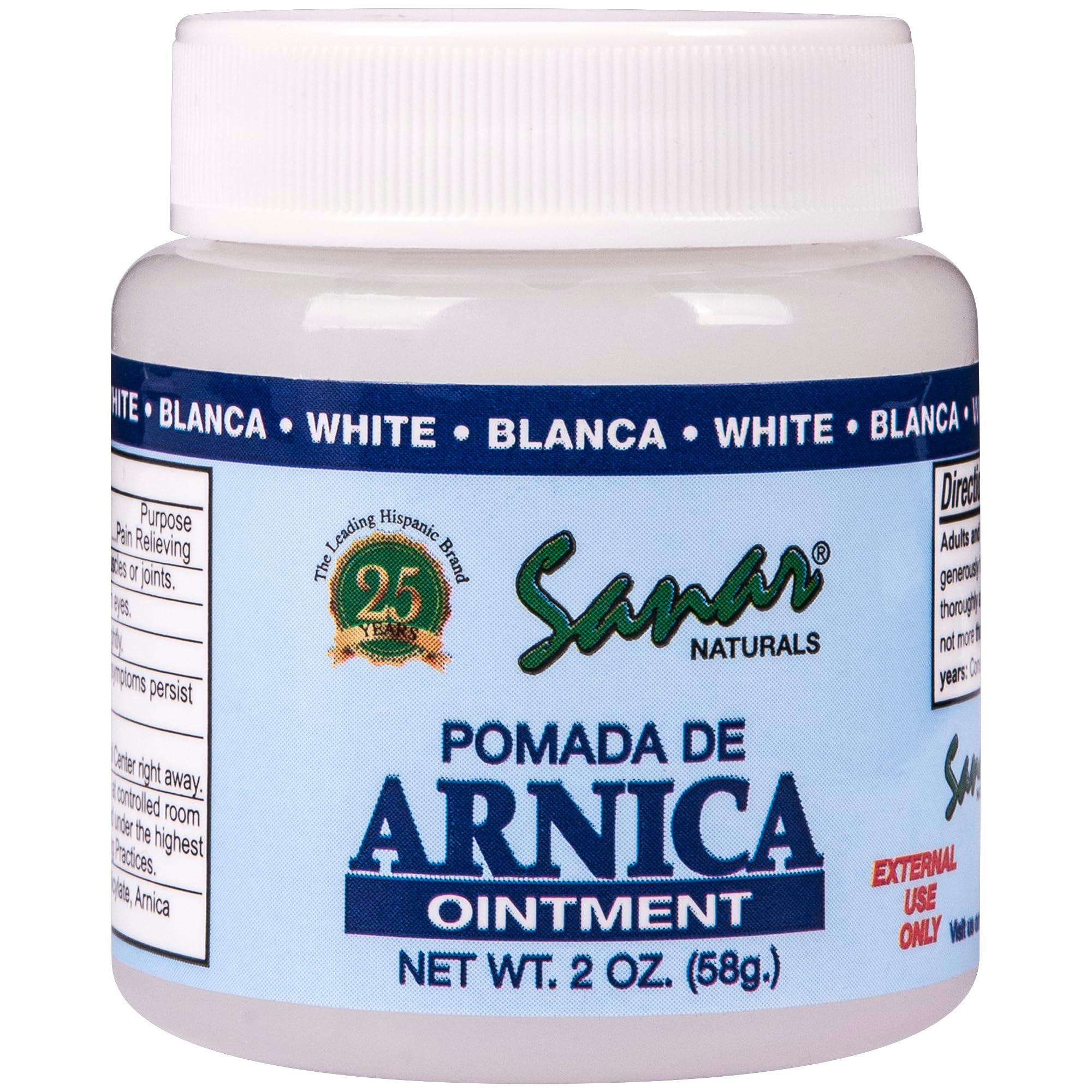 Sanar Naturals Clear Arnica Ointment 2 oz - for Pain Relief and Bruises – Soothing Relief of Muscles Soreness, Joint Pain, Lower Back Pain, and Body - with Menthol and Camphor