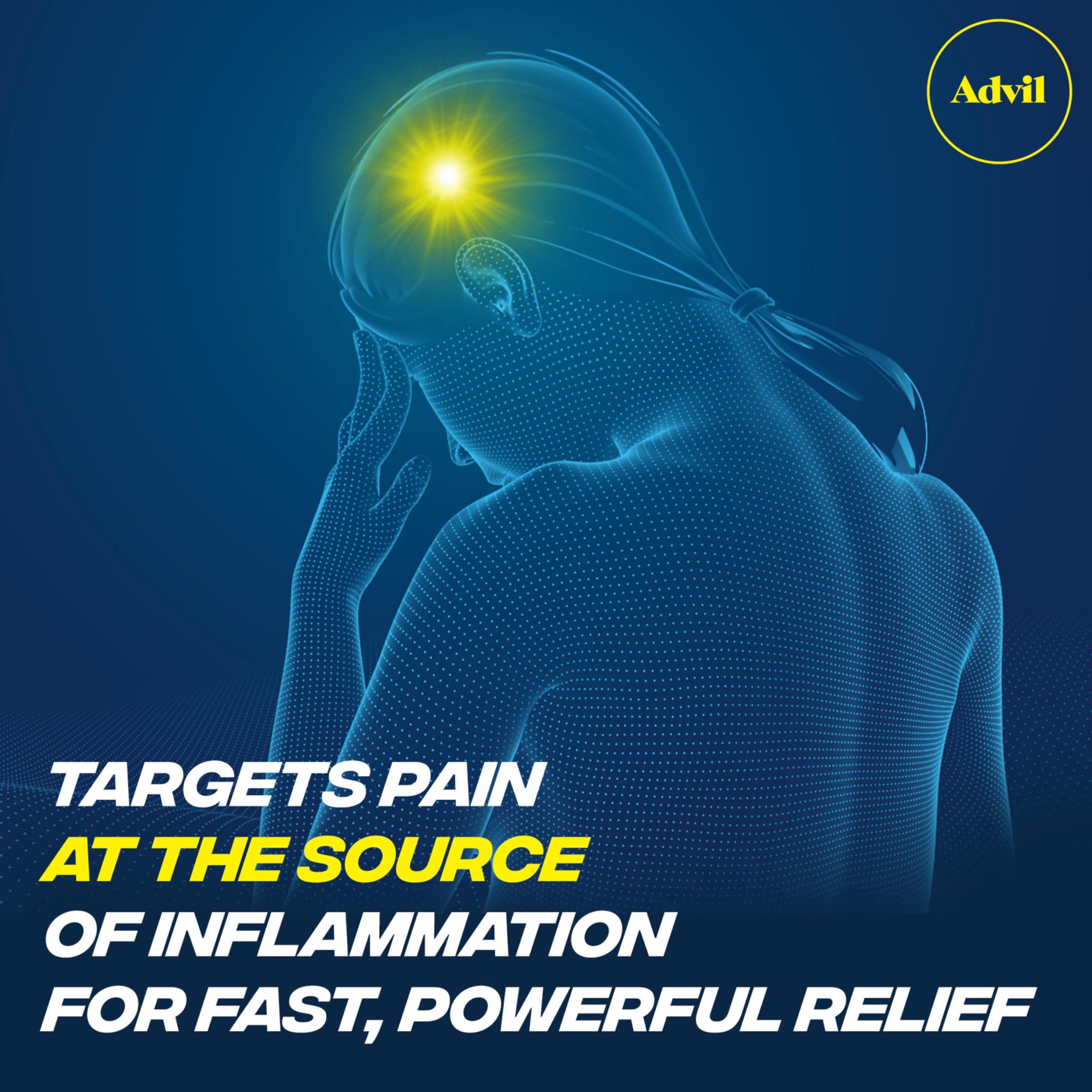 Advil Pain Reliever and Fever Reducer, Pain Relief Medicine with Ibuprofen 200mg for Headache, Backache, Menstrual Pain and Joint Pain Relief - 300 Coated Tablets - Image 4