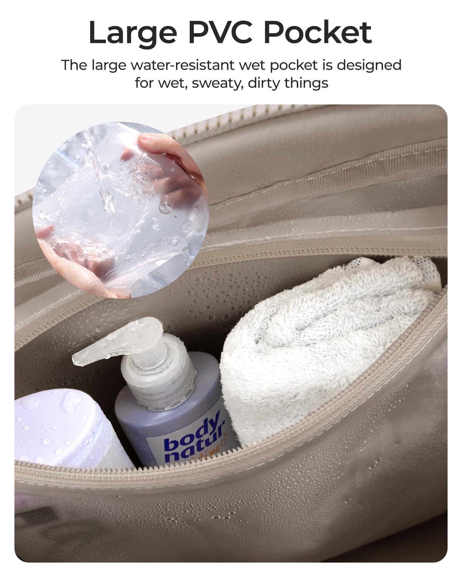 BAGSMART Gym Bag for Women, Duffle Bag for Travel with Wet Pocket, Lightweight Carry on Weekender Duffel, Water Resistant - Image 5