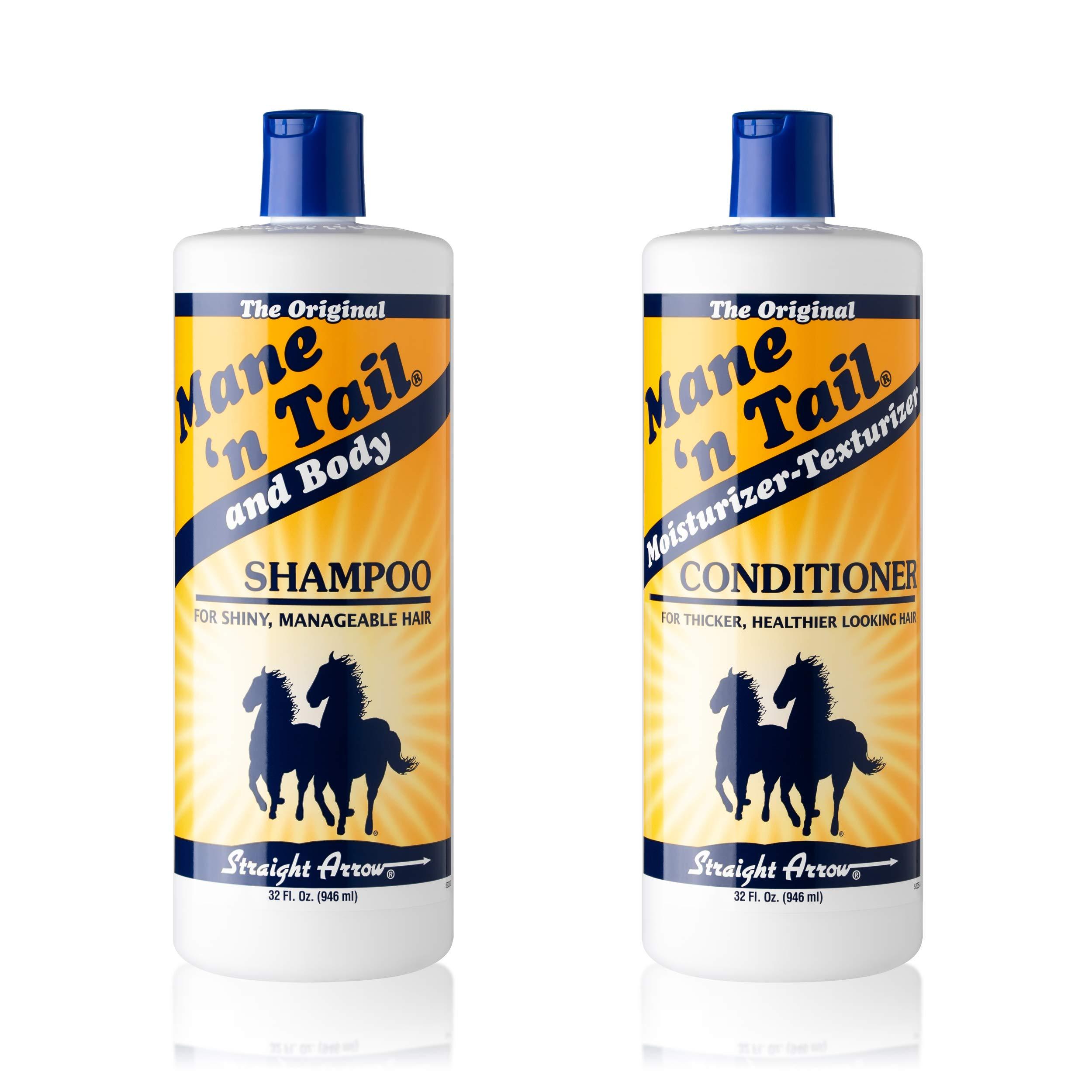 Mane 'N Tail Shampoo & Conditioner Combo Set (32 oz Each) For Horses and Humans For A "Down to the Skin" Cleansing and Conditioning - Image 1