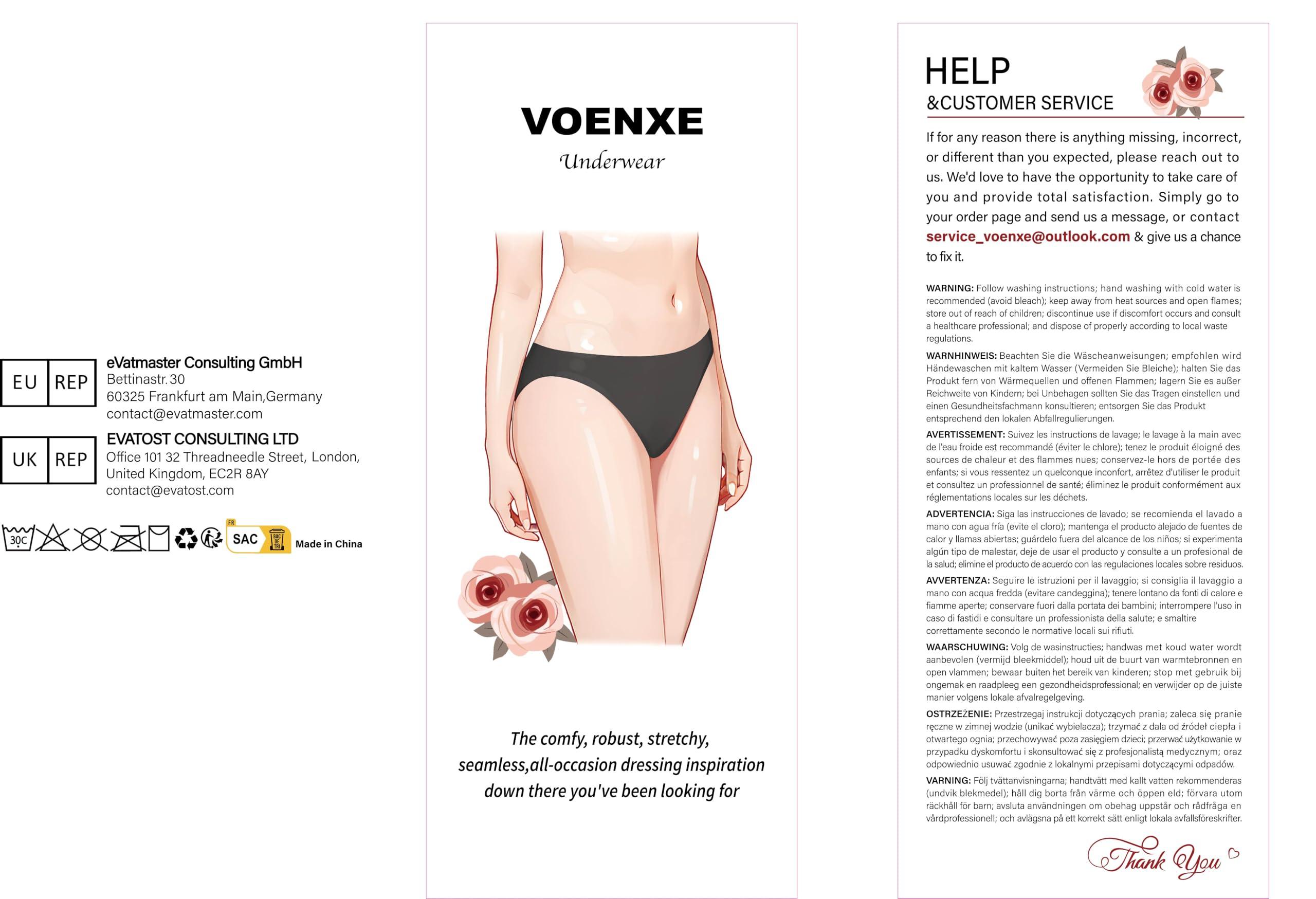 voenxe Women Bikini Underwear,Seamless Breathable Ladies Panties,No Show Comfortable Briefs Undies for Women,Hipster,5-Pack - Image 8