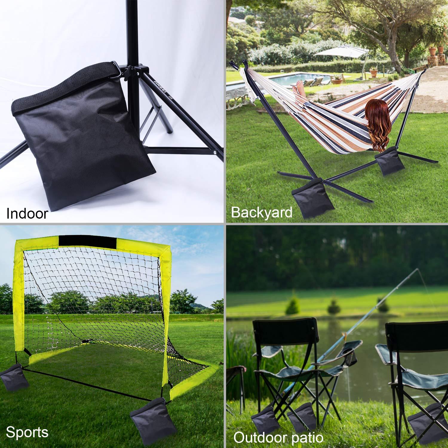 ABCCANOPY Photography Sandbag for Video Stand, Heavy Duty Weight Bags for Light Tripod, Camping Chair, 4 Packs (Black) - Image 7