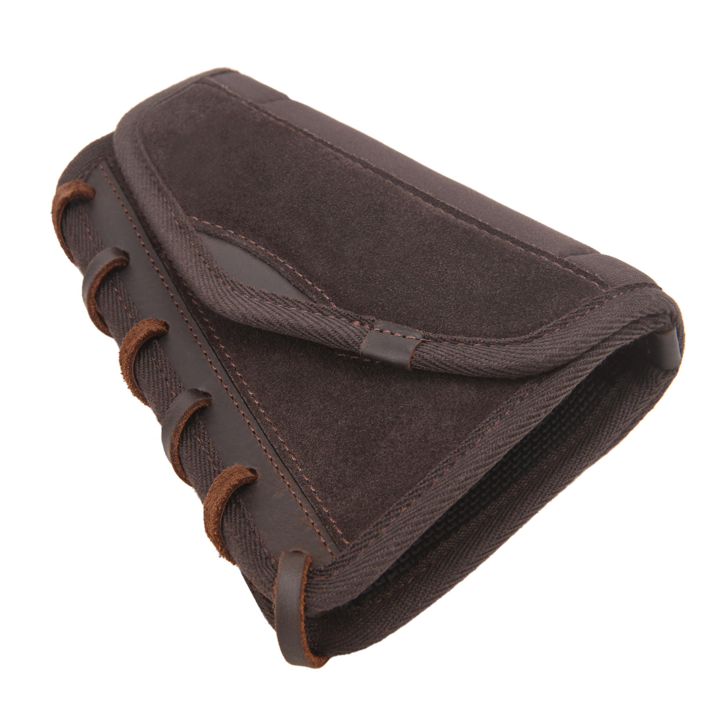 Genuine Leather Cheek Rest Pad Buttstock for Rifle Shotgun, Gun Stock with Shell Holder .308 .40-65 .45-70 Cartridge Pouch - Image 7
