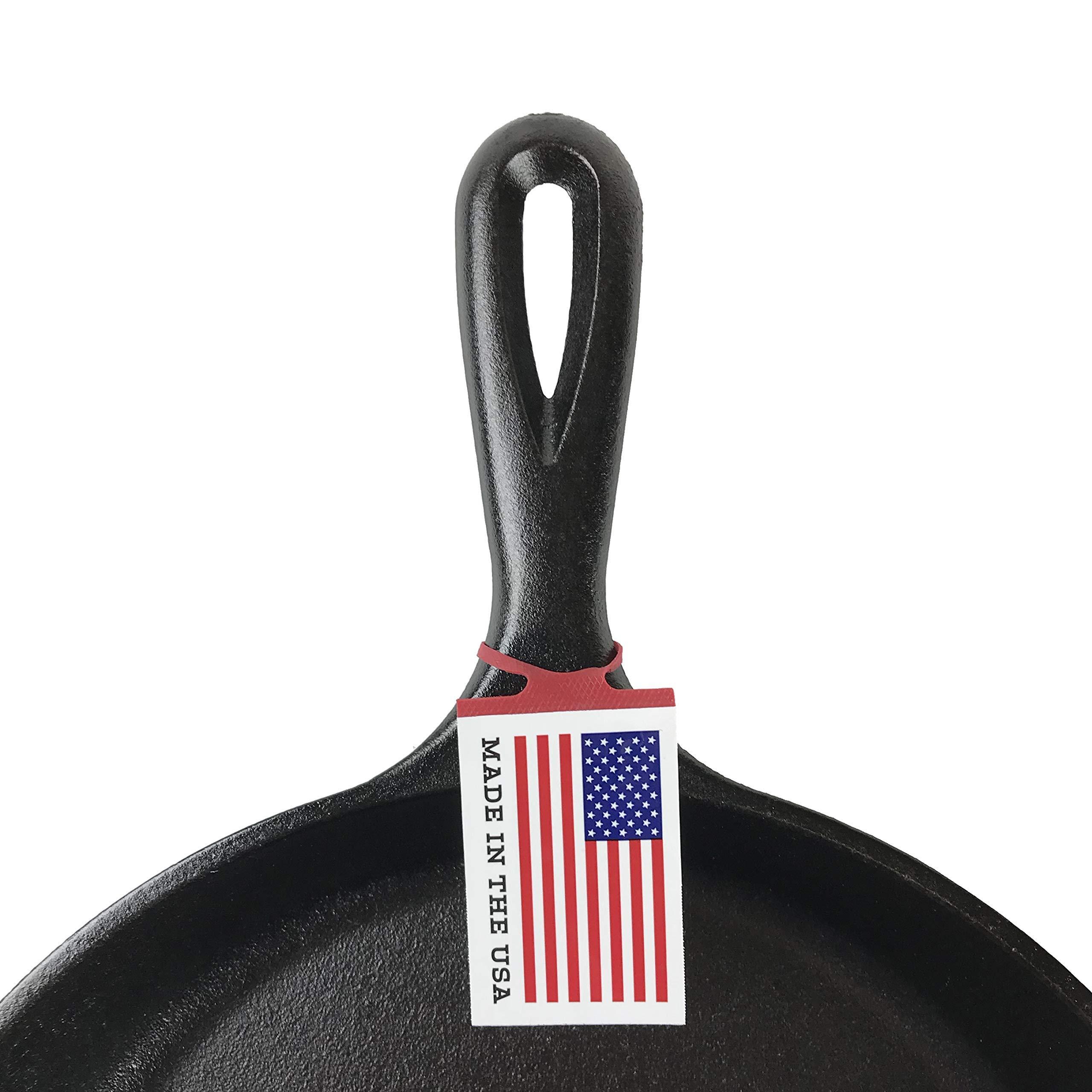 Lodge L9OG3 Cast Iron Round Griddle, Pre-Seasoned, 10.5-inch - Made in USA, Compatible with Stovetop, Oven, Grill & Campfire - Image 7