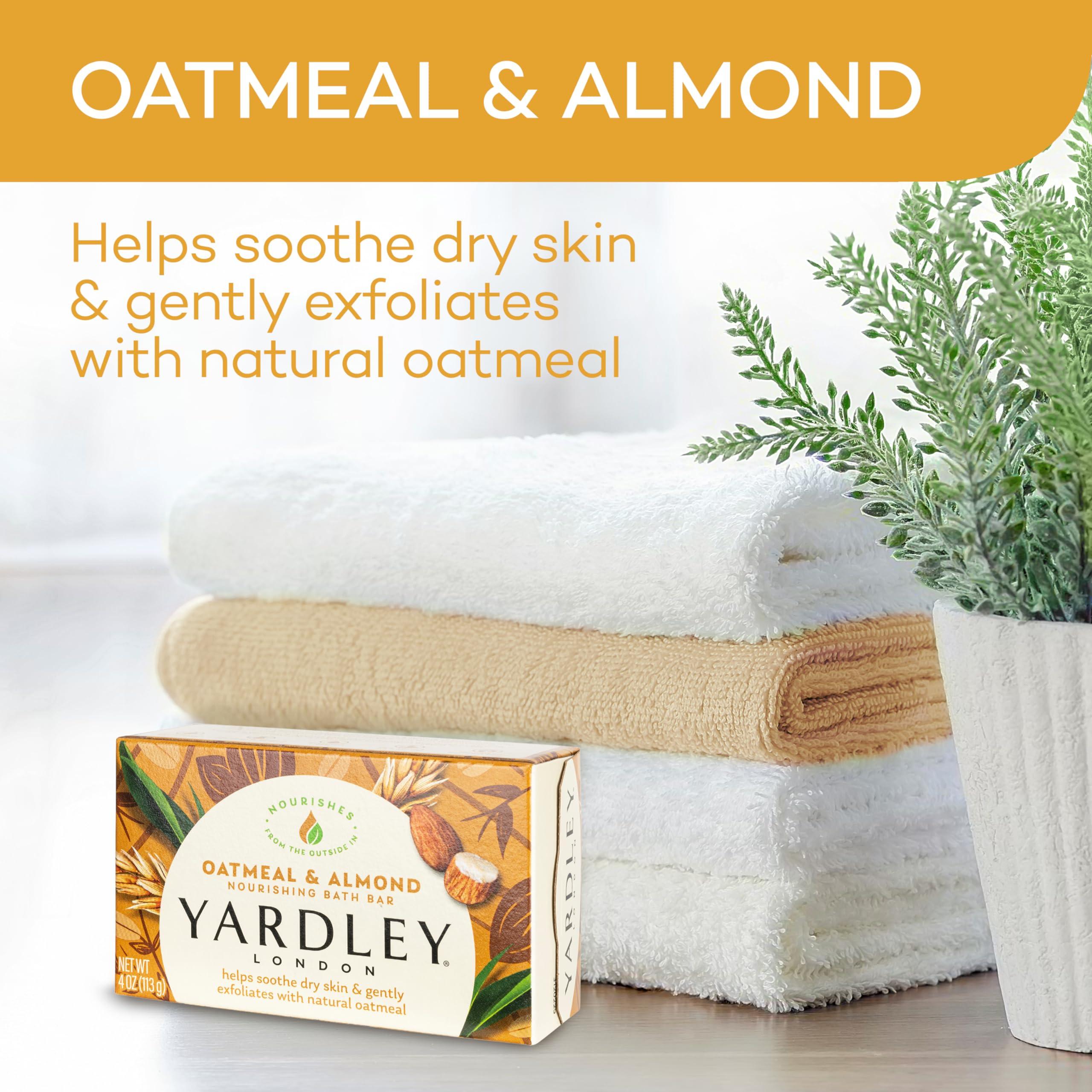 Yardley Oatmeal and Almond Bar Soap, Oatmeal & Almond, 4 Ounce - Image 2