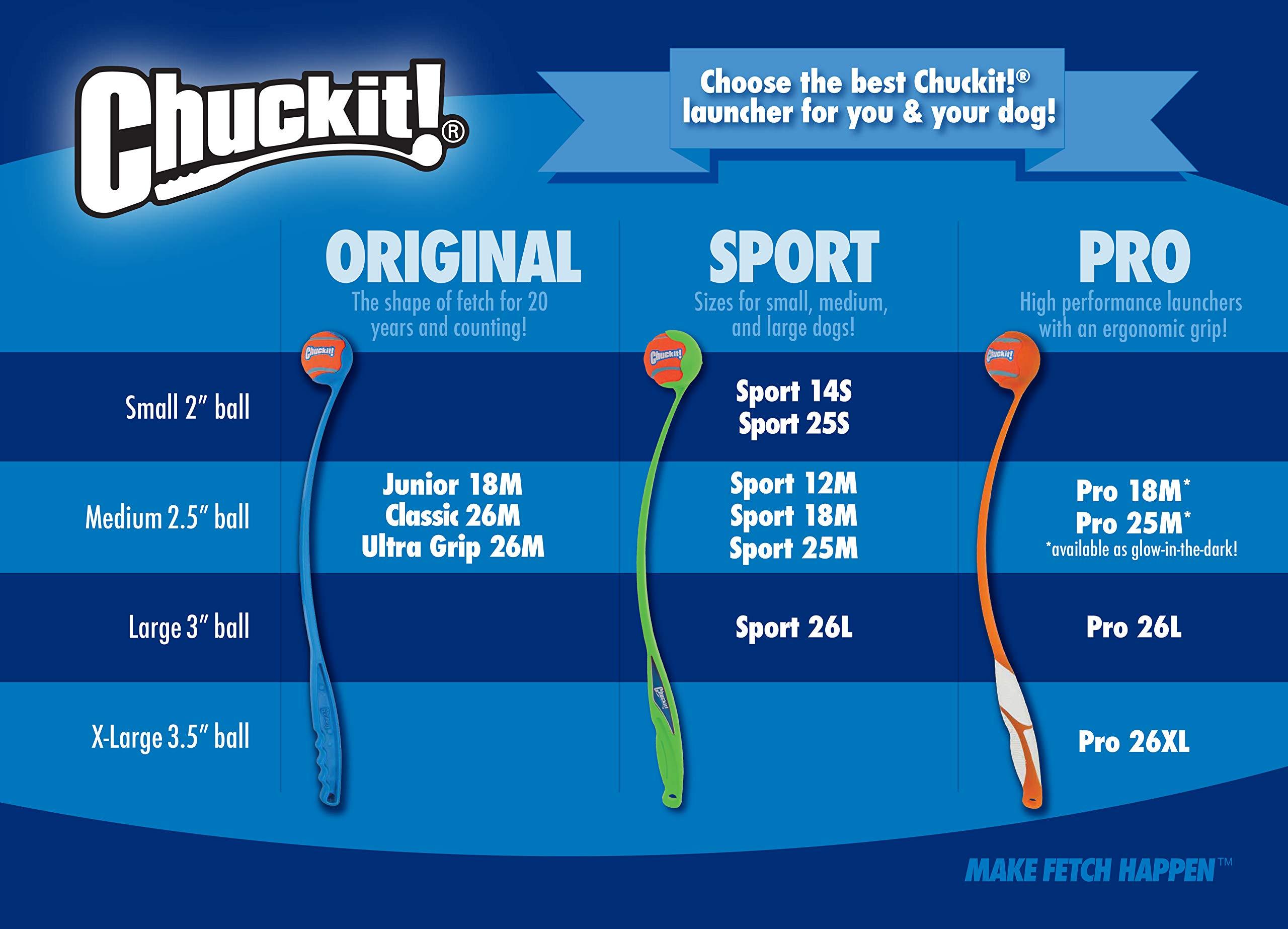 Chuckit Gen 1 Fetch Pack Dog Balls - Interactive Dog Toys, High-Bounce Fetch Ball, Floating Ultra and Rugged Balls, Durable - Size Medium, 2.5-inch Diameter, Set of 3 - Image 9