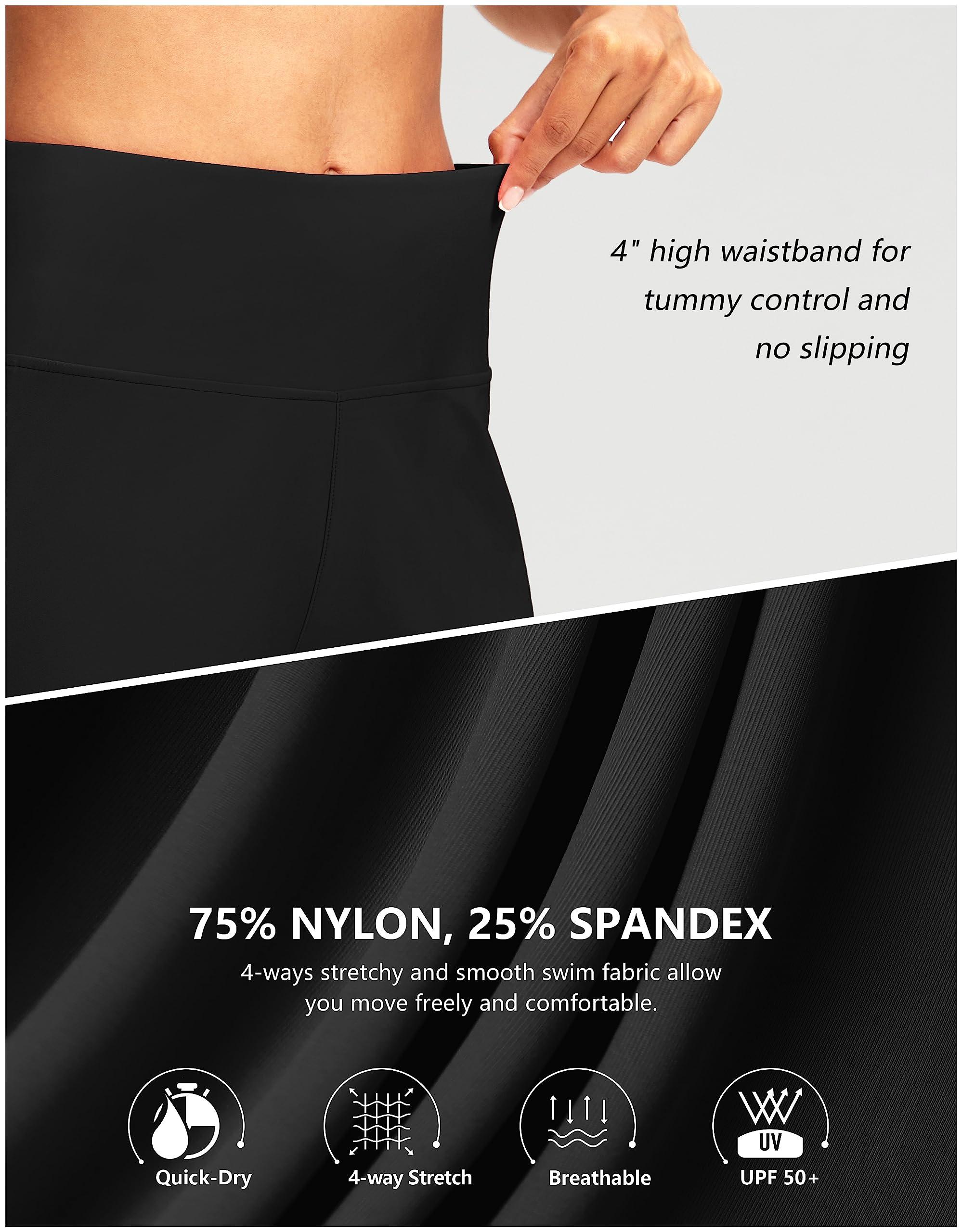 G Gradual Women's 7" Long Swim Board Shorts High Waisted Quick Dry Beach Swimming Shorts for Women with Liner Pockets - Image 4