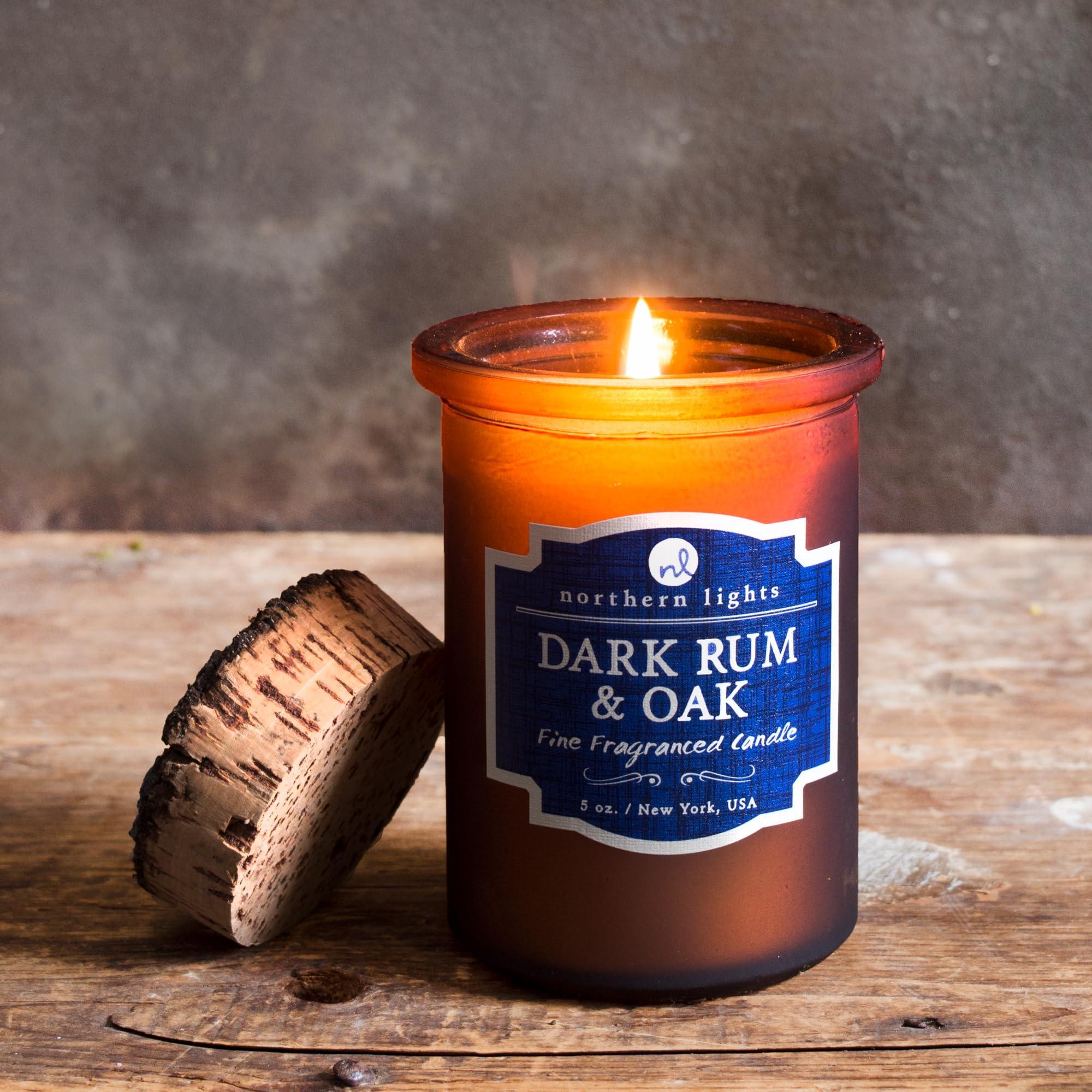Northern Lights Candles Spirit Candles, Dark Rum & Oak - Image 2