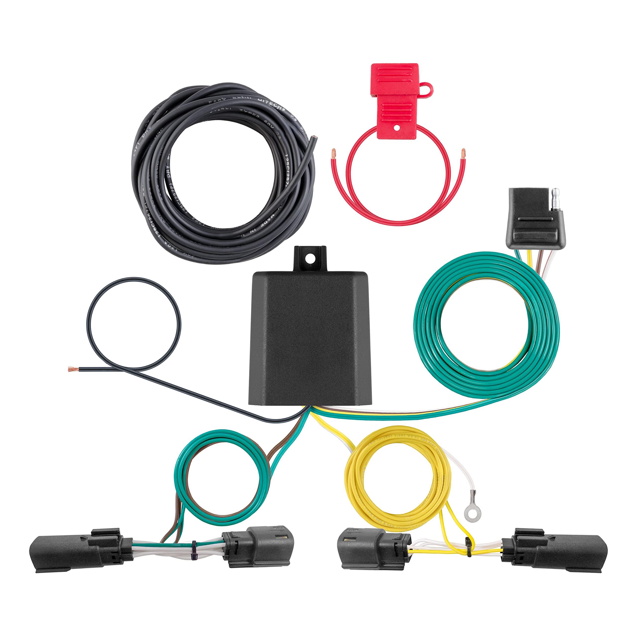 CURT 56473 Vehicle-Side Custom 4-Pin Trailer Wiring Harness, Fits Select Jeep Grand Cherokee, L