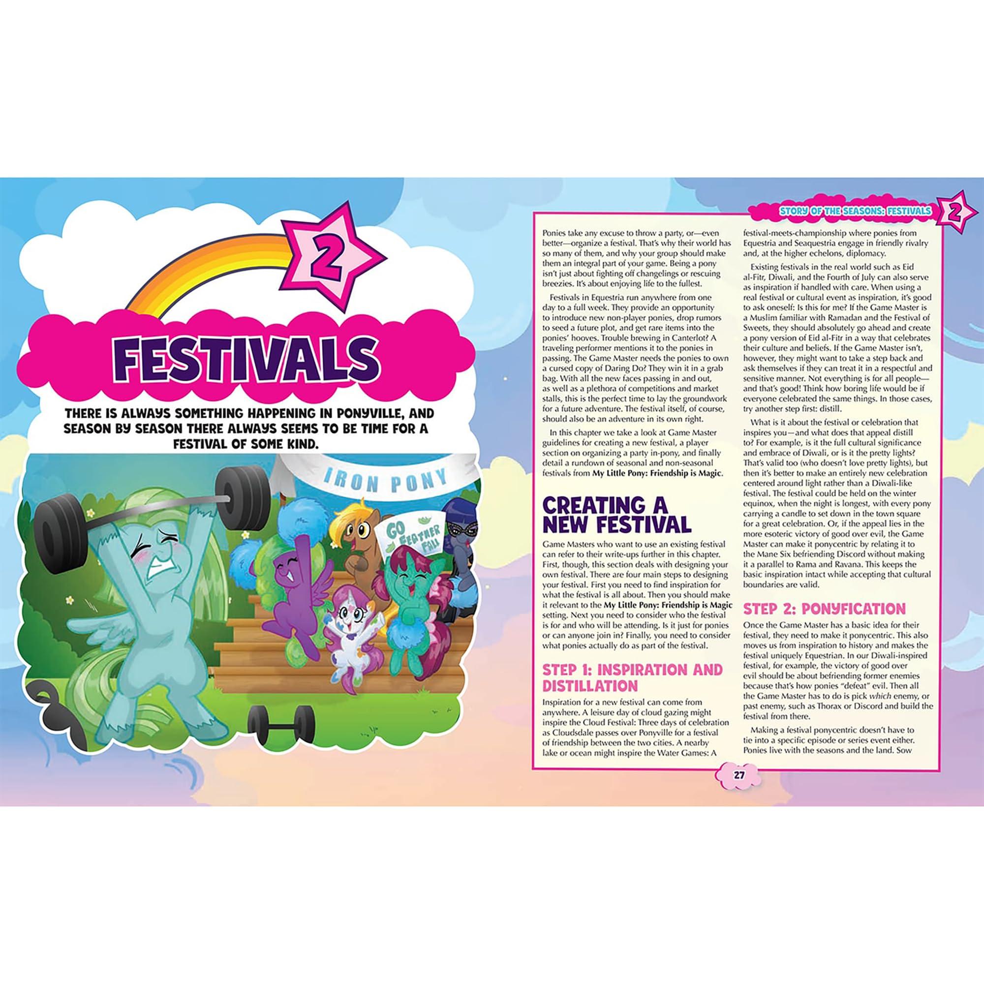 Renegade Game Studios: My Little Pony RPG - Story of The Seasons - Expansion Hardcover Book, Roleplaying Game, Four Seasonal Adventures Set Throughout The Year in Ponyville - Image 4