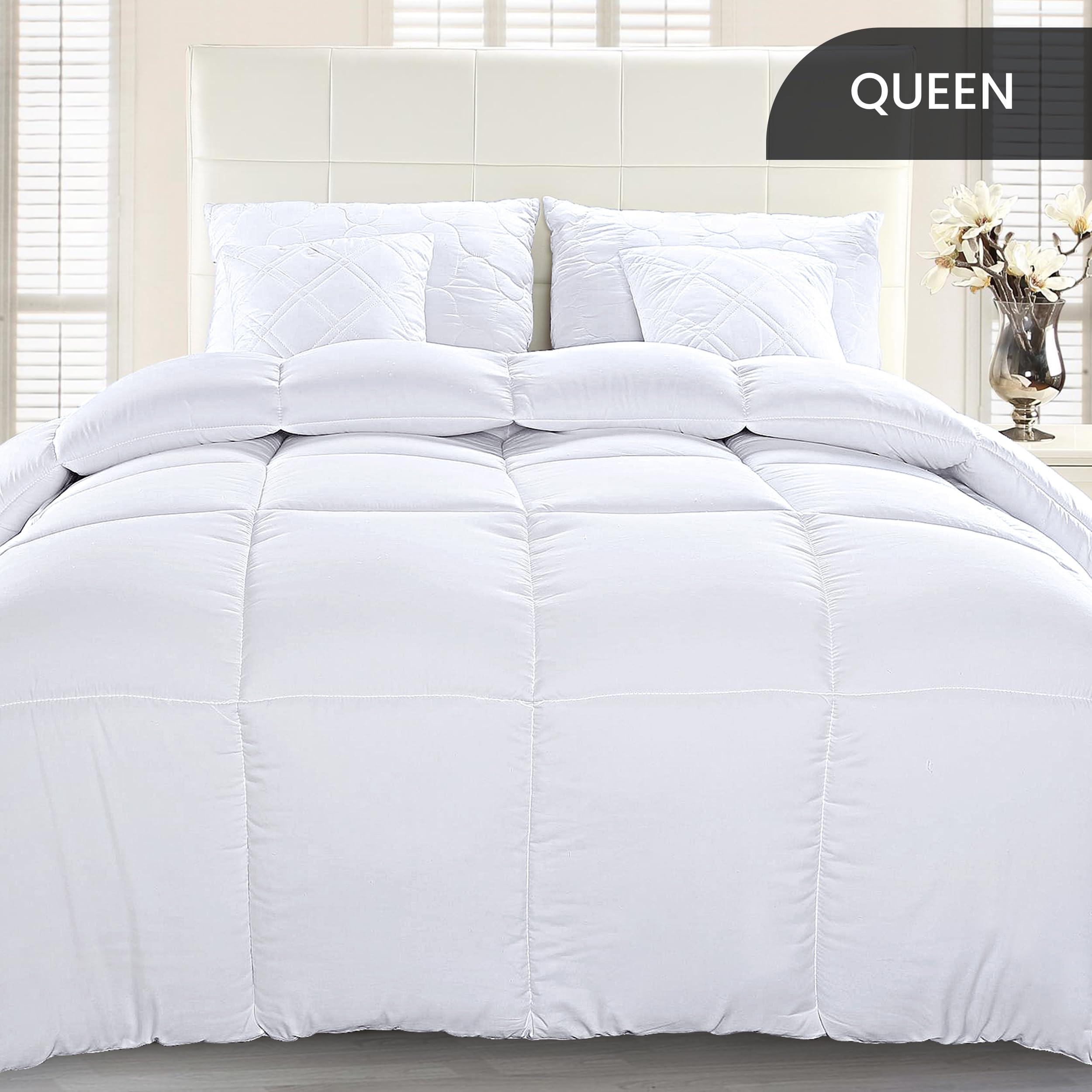 Utopia Bedding Comforter Duvet Insert, Quilted Comforter with Corner Tabs, Box Stitched Down Alternative Comforters Queen Size (White) - Image 4